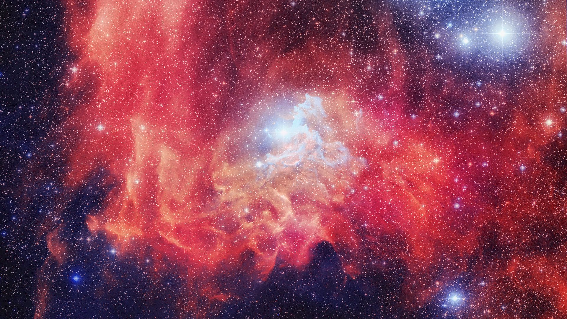 Red Galaxy Space Wallpapers