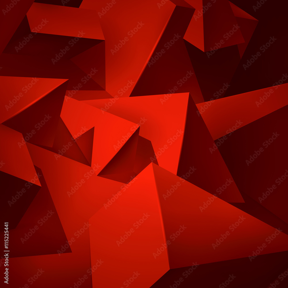 Red Geometric Shapes Wallpapers