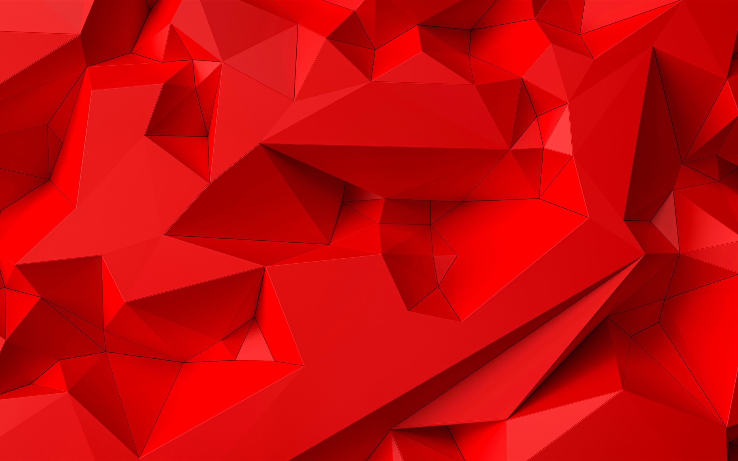 Red Geometric Shapes Wallpapers