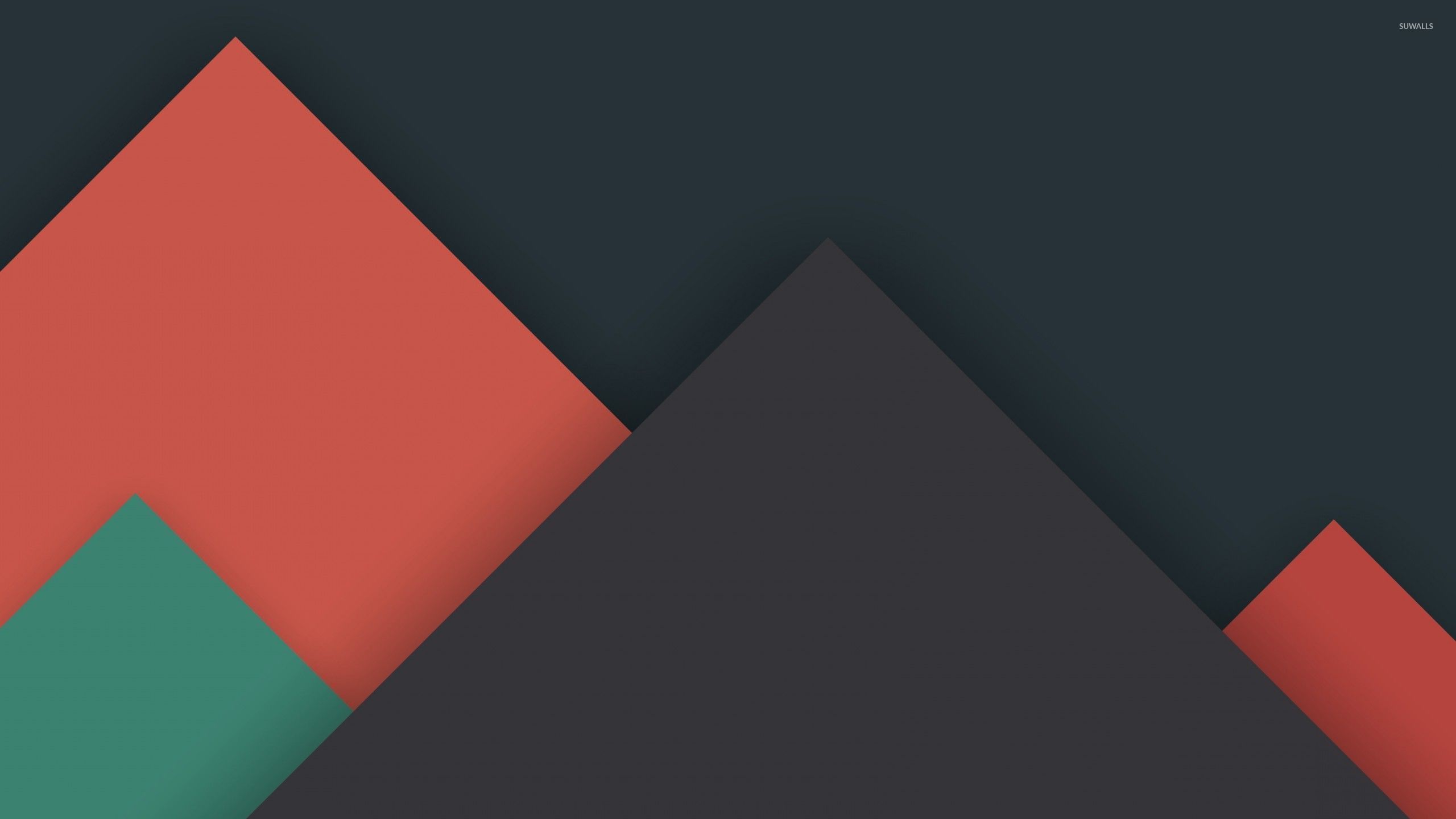 Red Geometric Shapes Wallpapers