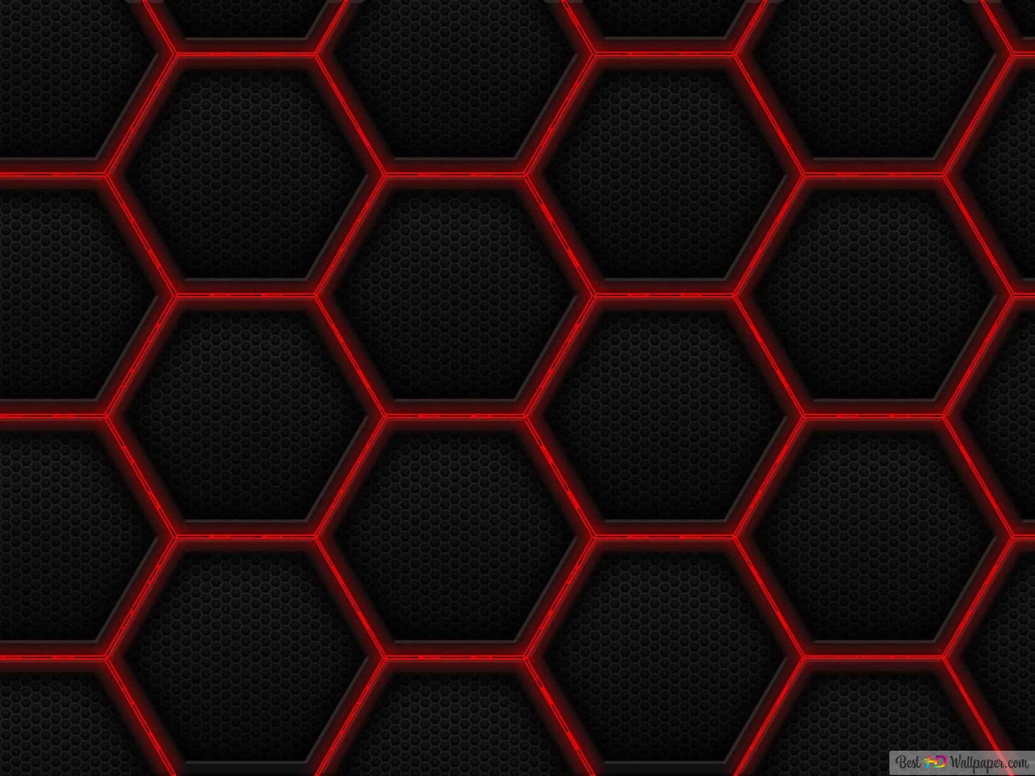 Red Geometric Shapes Wallpapers