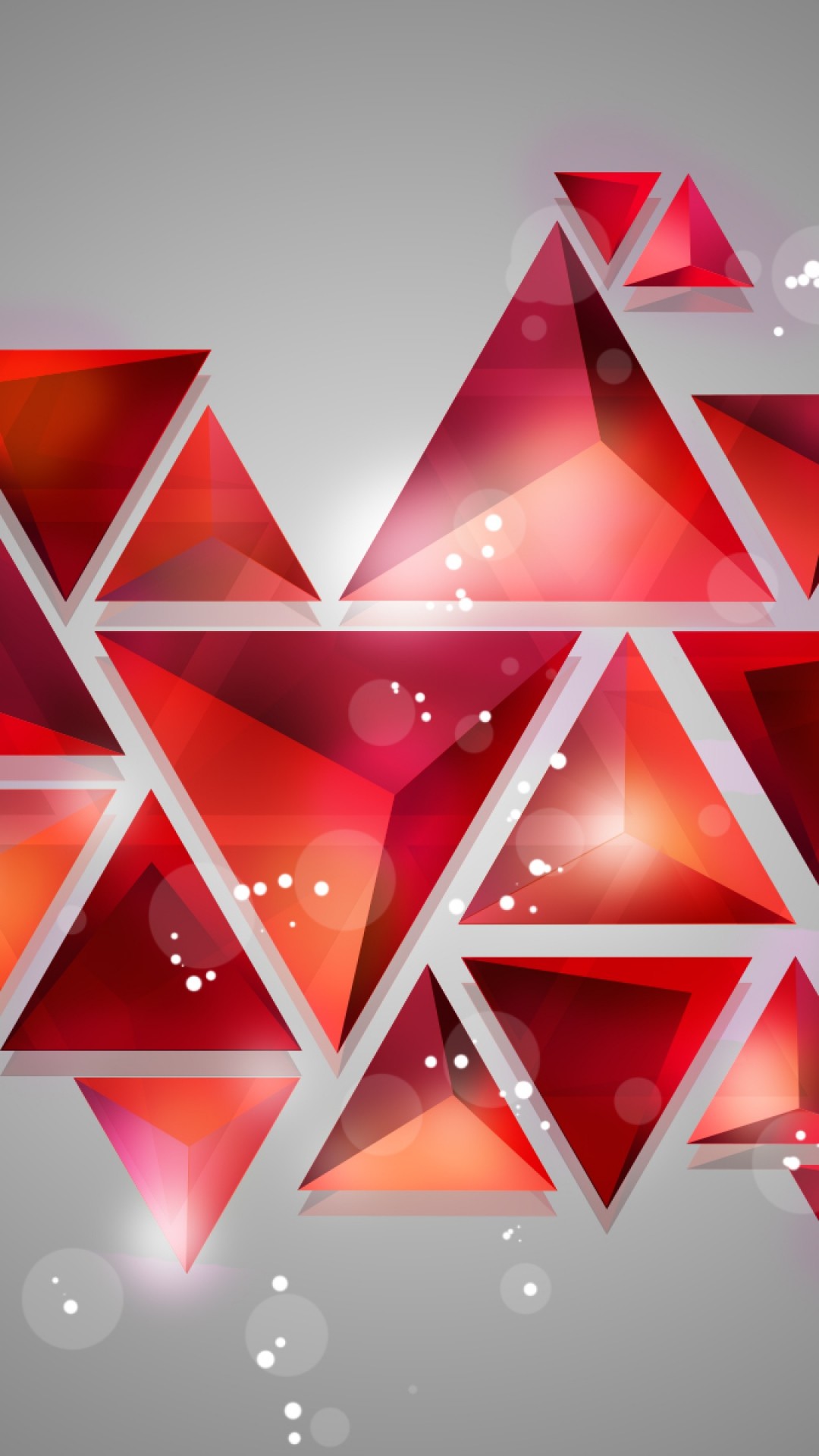 Red Geometric Shapes Wallpapers