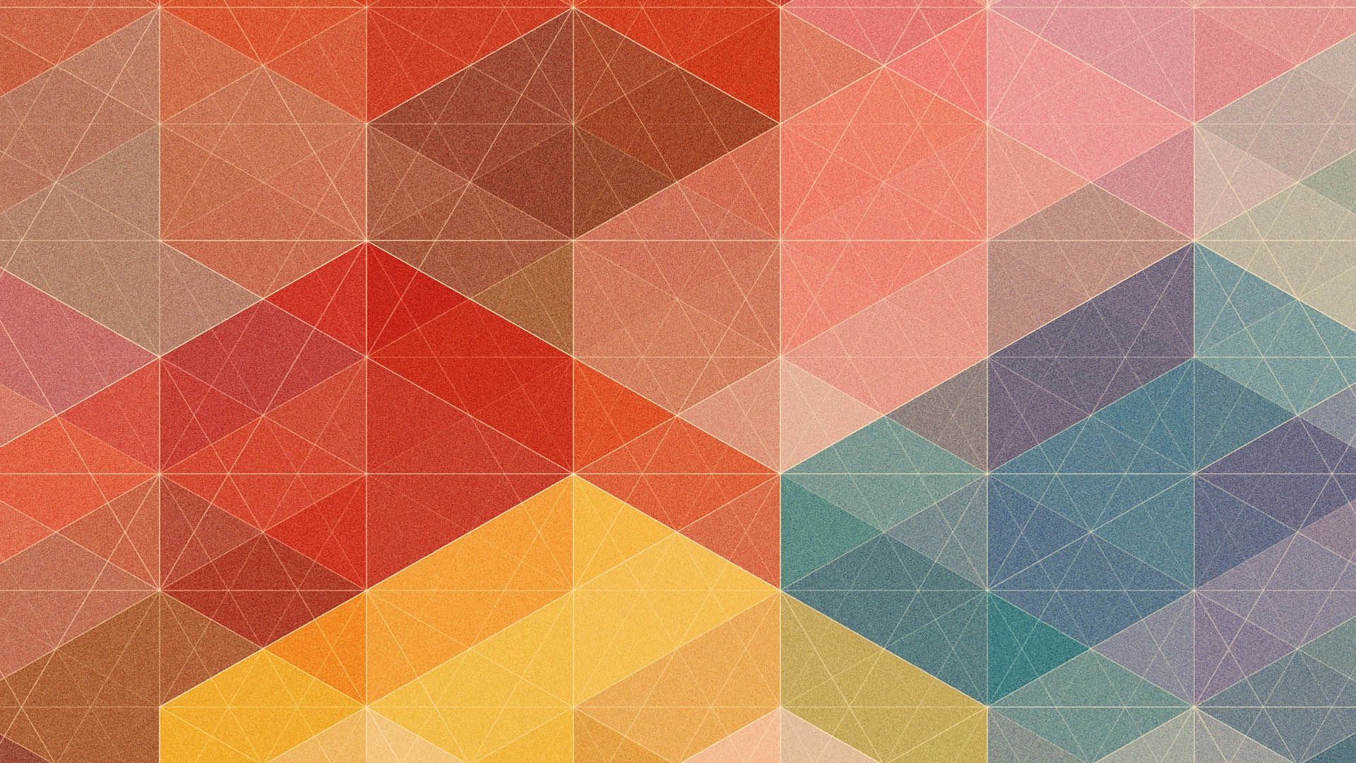 Red Geometric Shapes Wallpapers