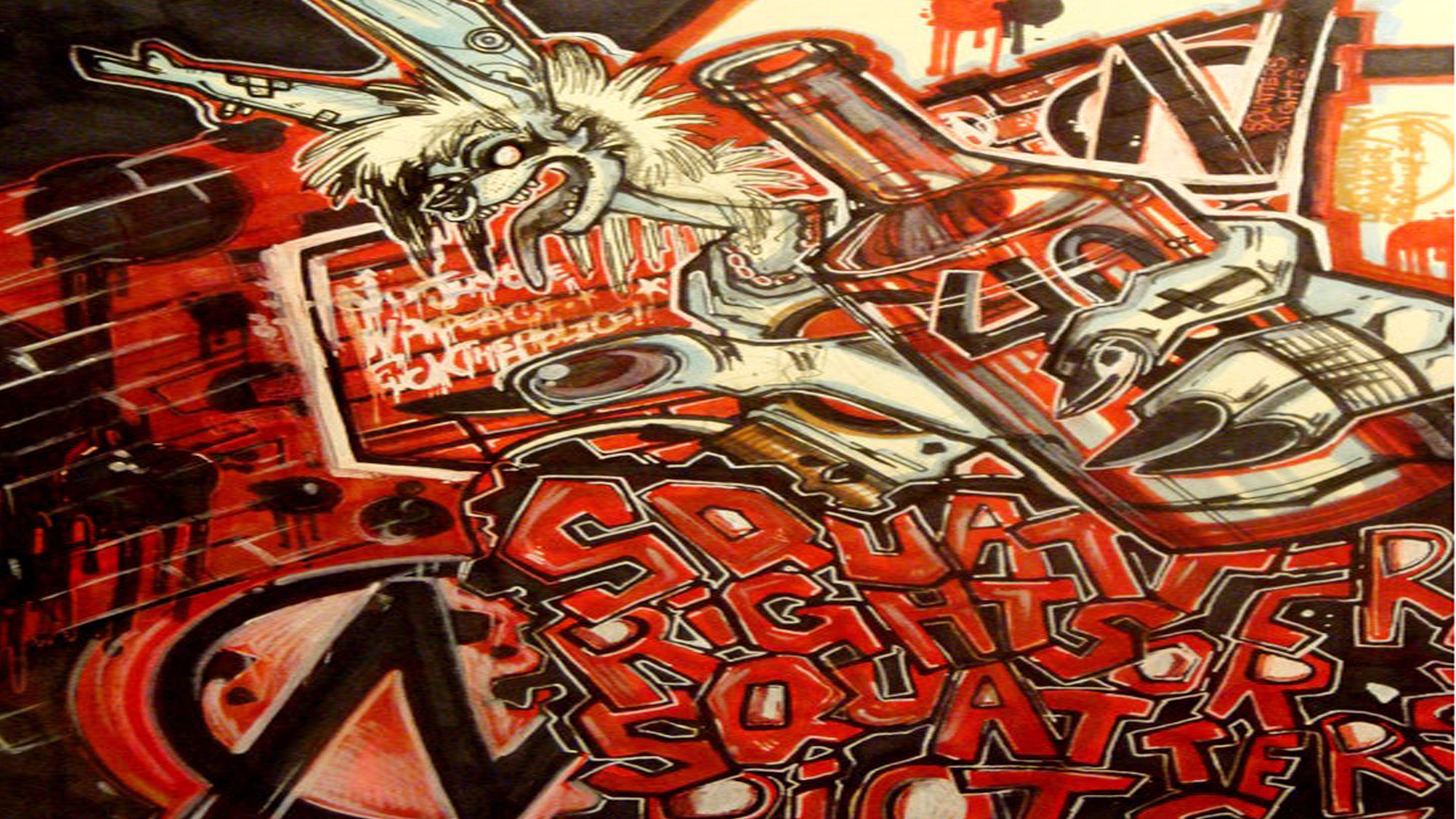 Red Graffiti Wallpapers