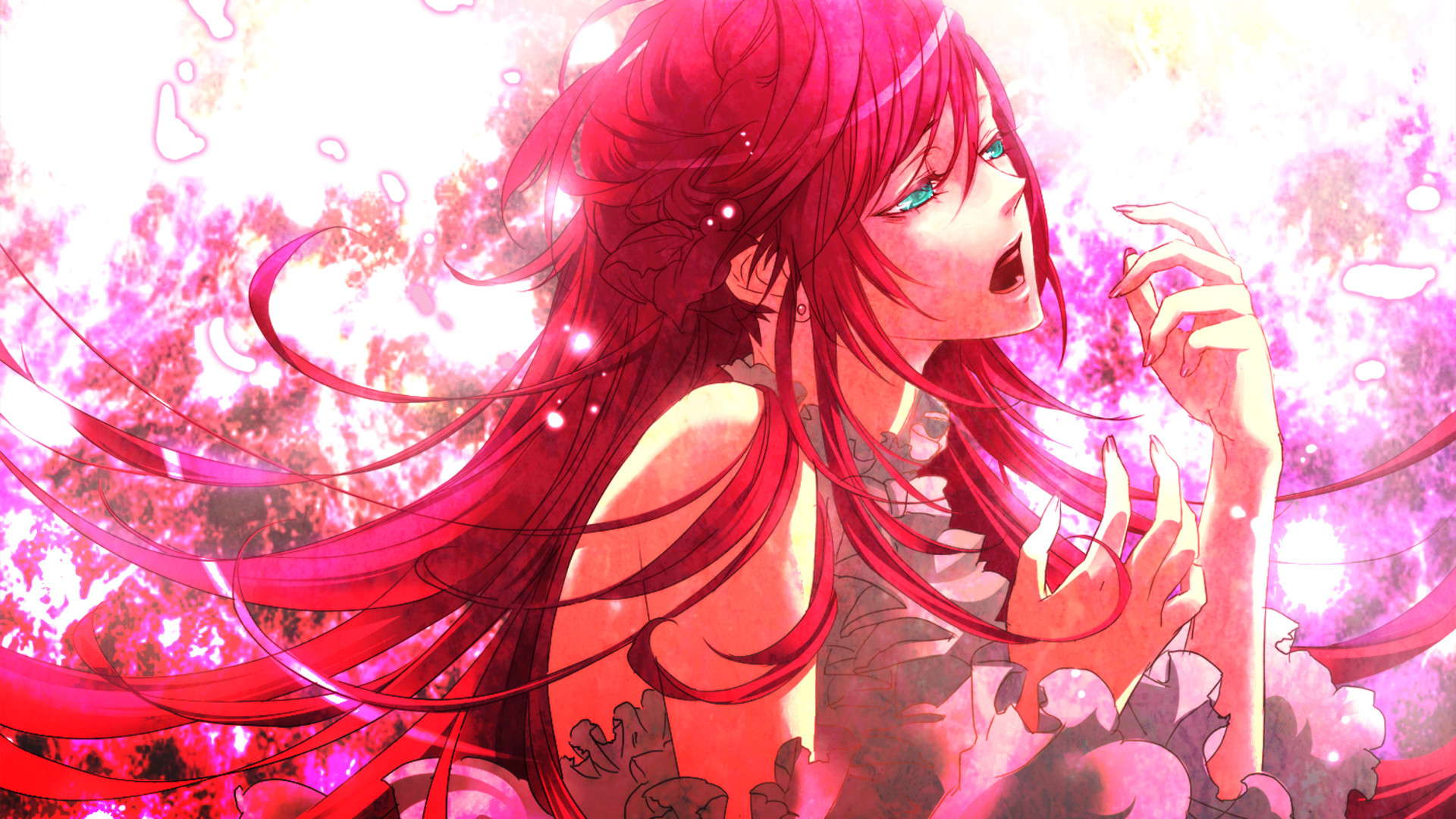 Red Hair Anime Girl Wallpapers