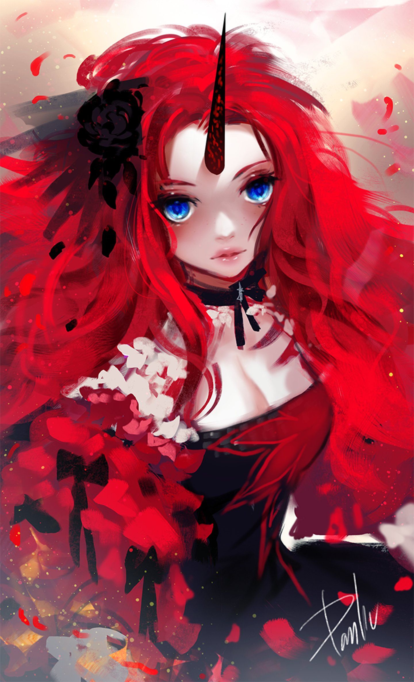 Red Hair Anime Girl Wallpapers