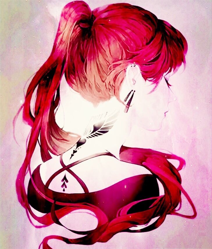 Red Hair Anime Girl Wallpapers