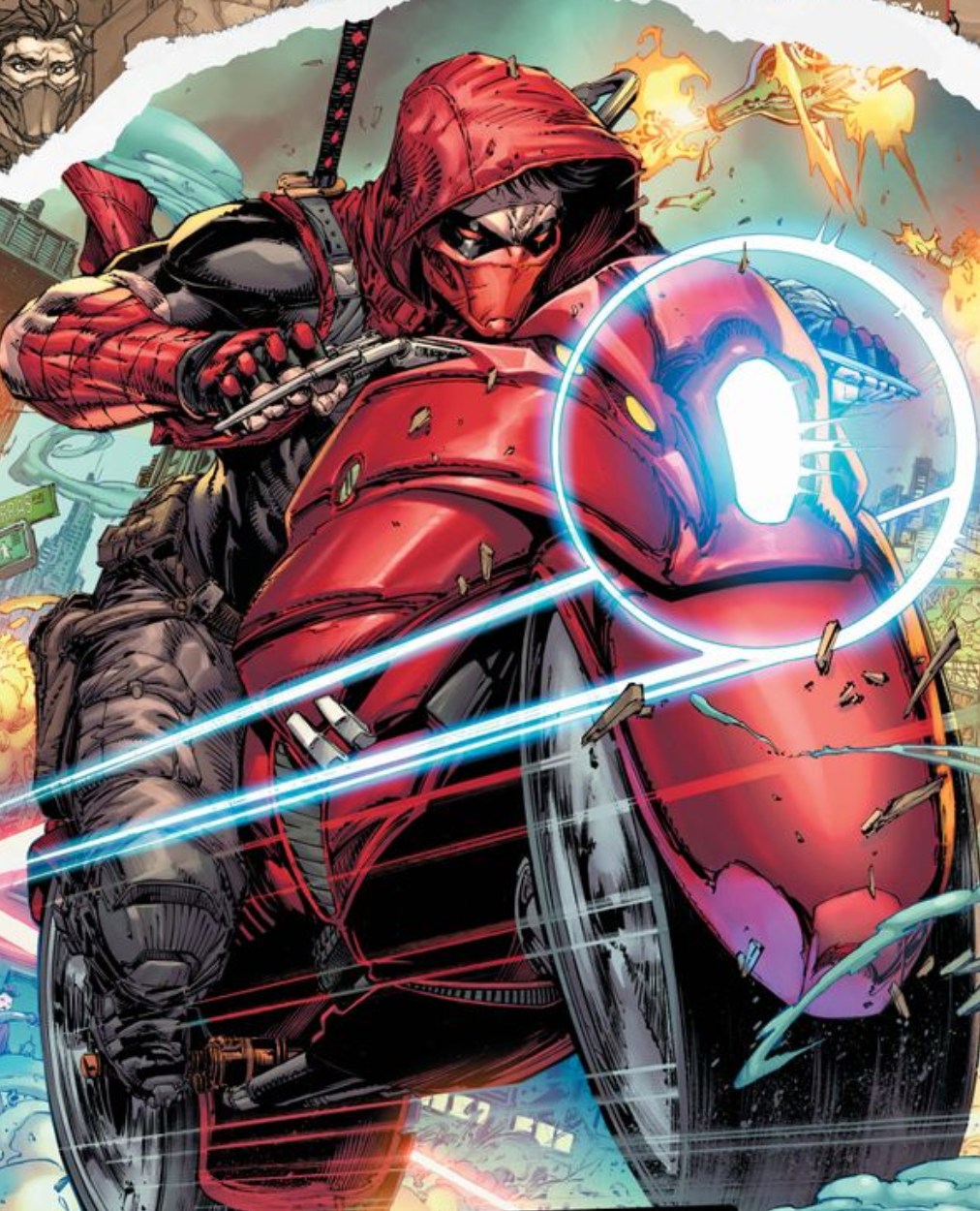 Red Hood On Bike Wallpapers