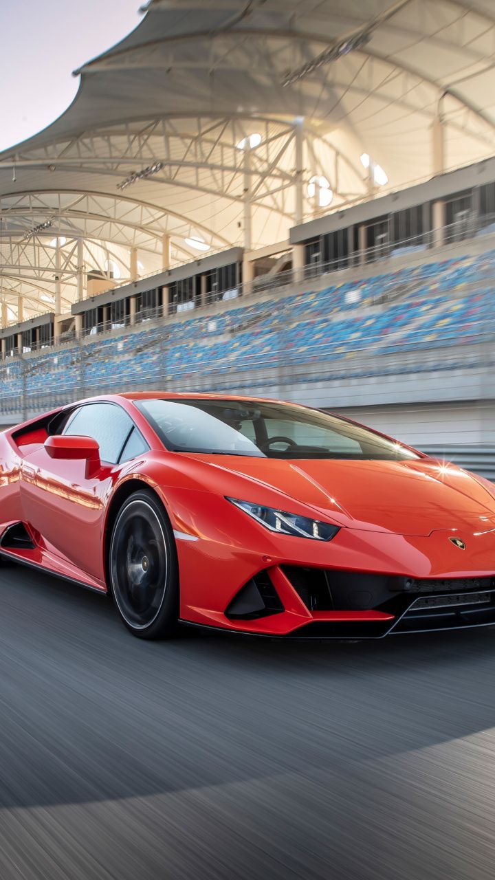 Red Lamborghini Huracan Supercar Vehicle Wallpapers