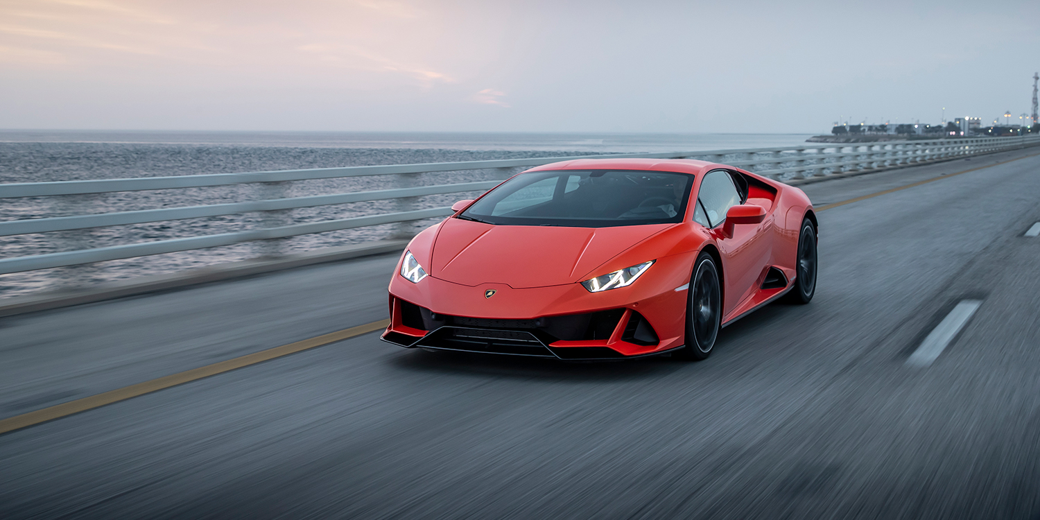 Red Lamborghini Huracan Supercar Vehicle Wallpapers