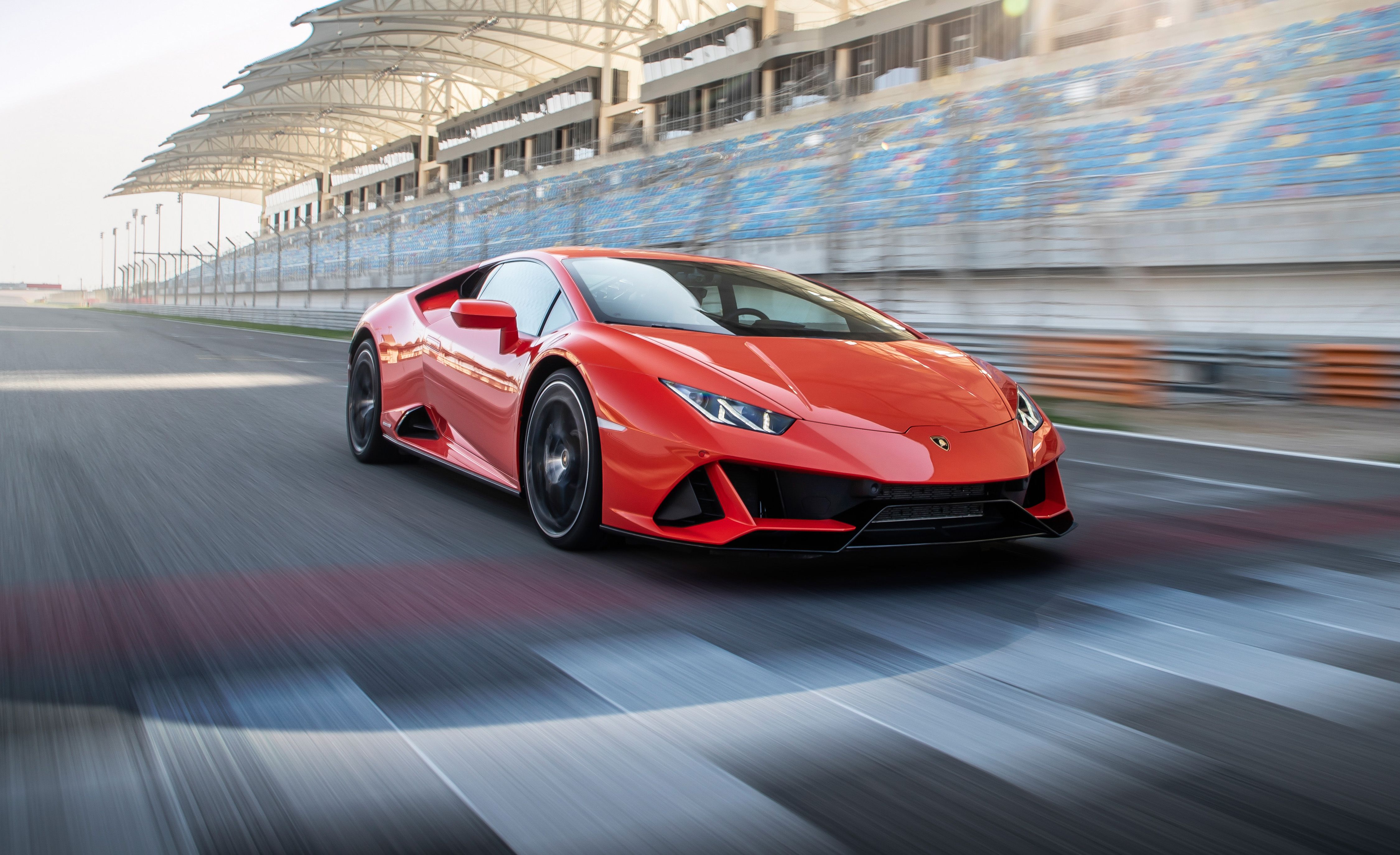 Red Lamborghini Huracan Supercar Vehicle Wallpapers