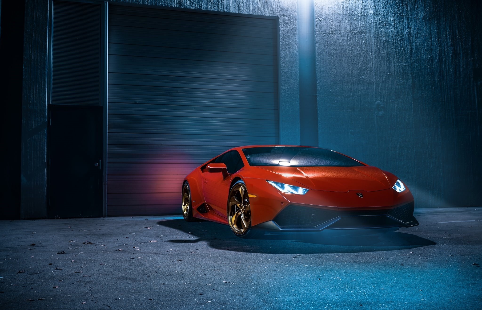 Red Lamborghini Huracan Supercar Vehicle Wallpapers