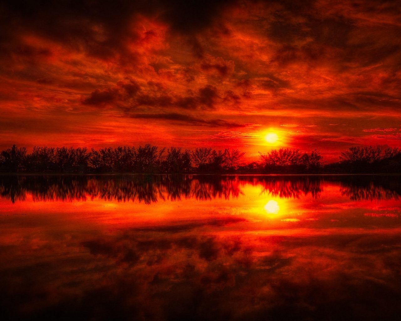 Red Landscape Wallpapers