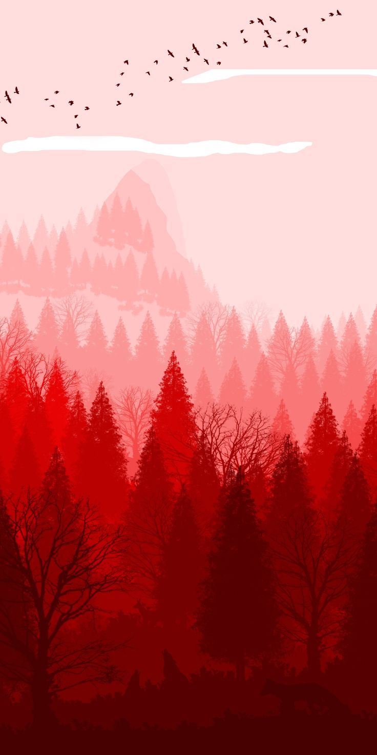 Red Landscape Wallpapers