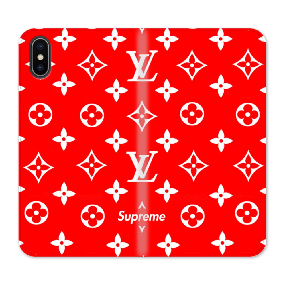 Red Louis Vuitton Supreme Wallpapers