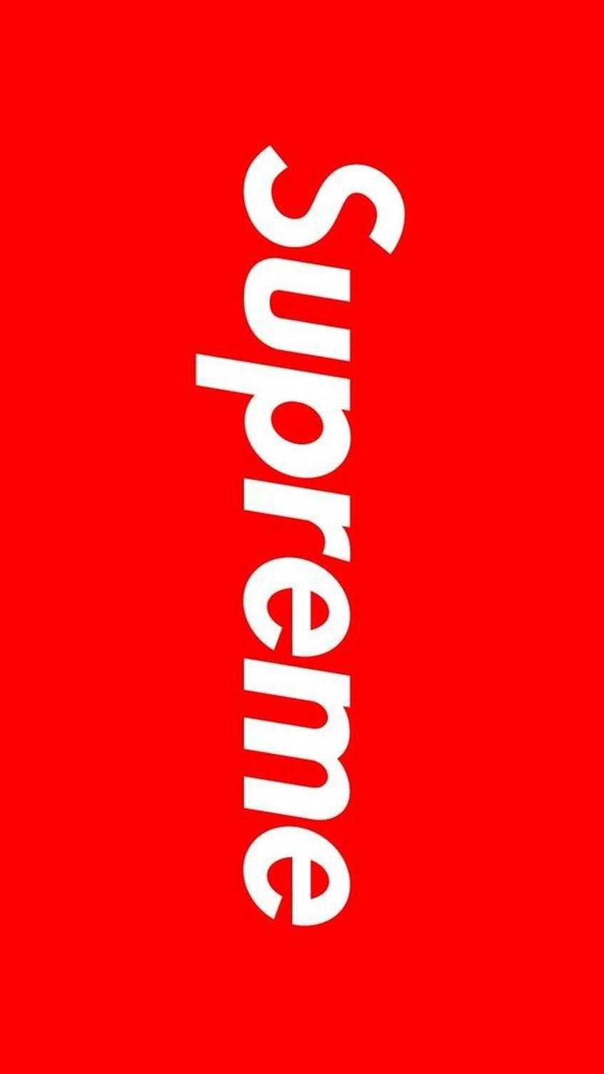 Red Louis Vuitton Supreme Wallpapers