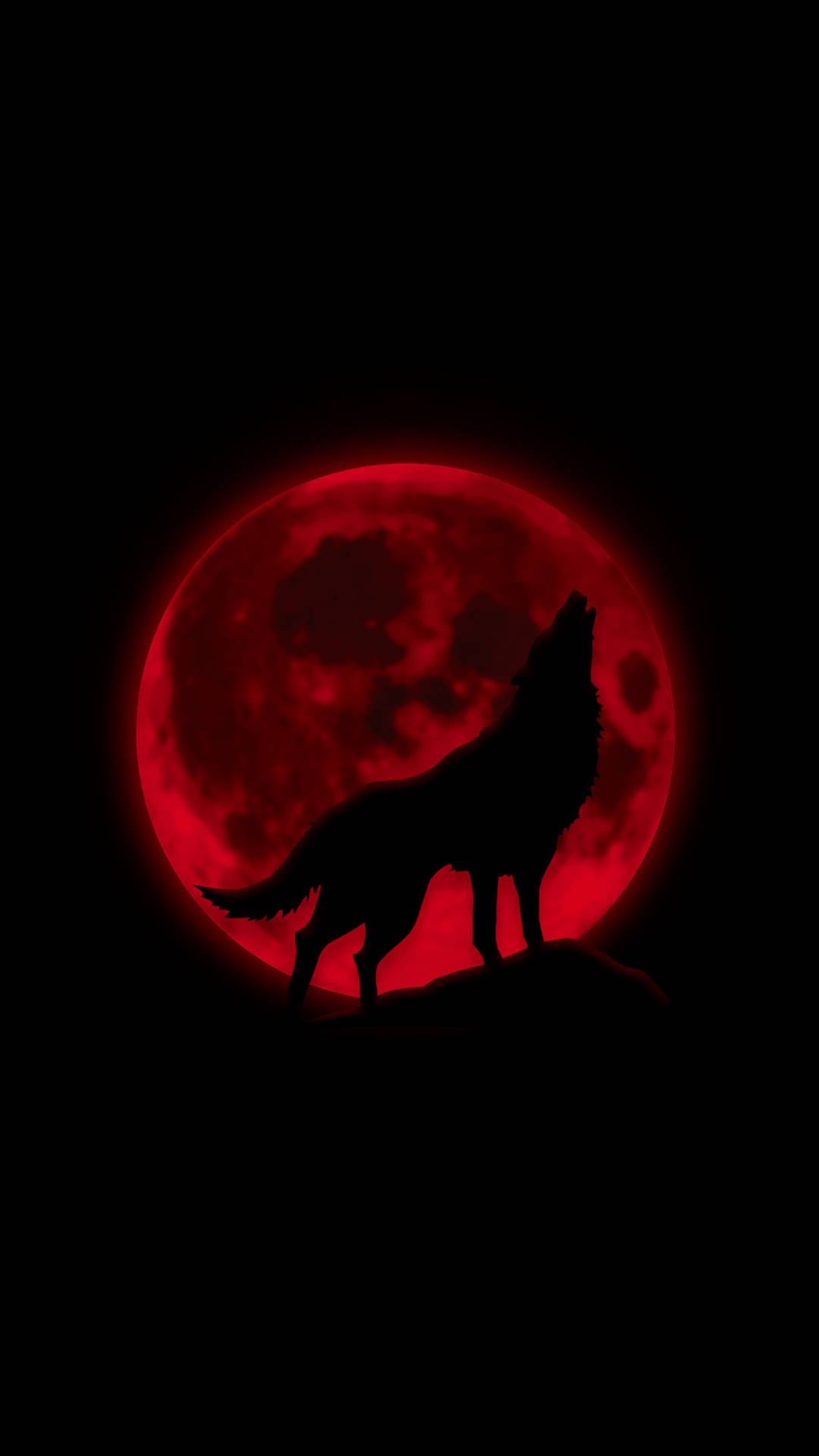 Red Moon Wolf Wallpapers