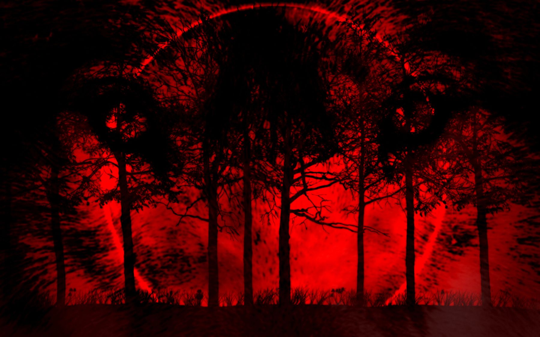 Red Moon Wolf Wallpapers