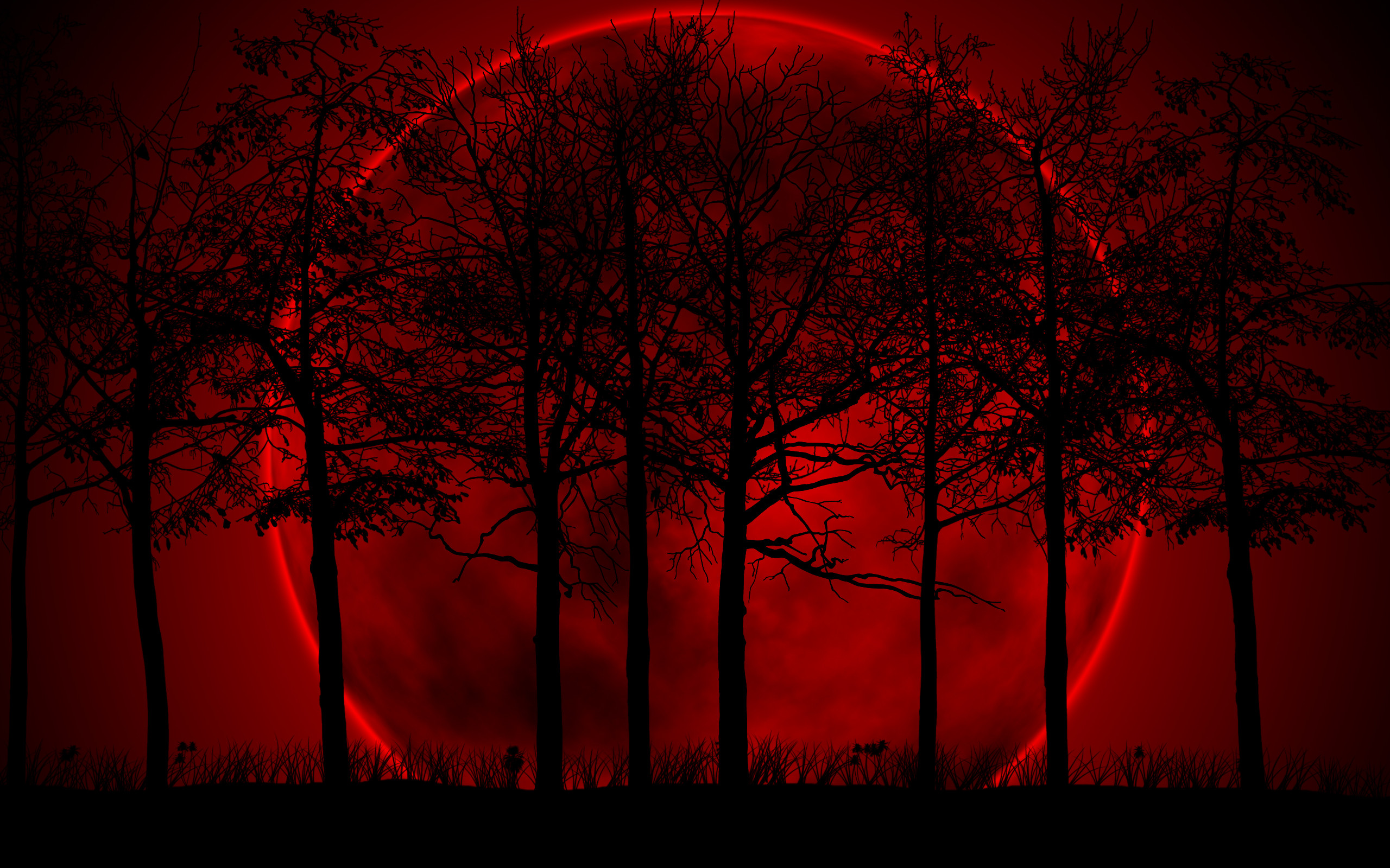 Red Moon Wolf Wallpapers