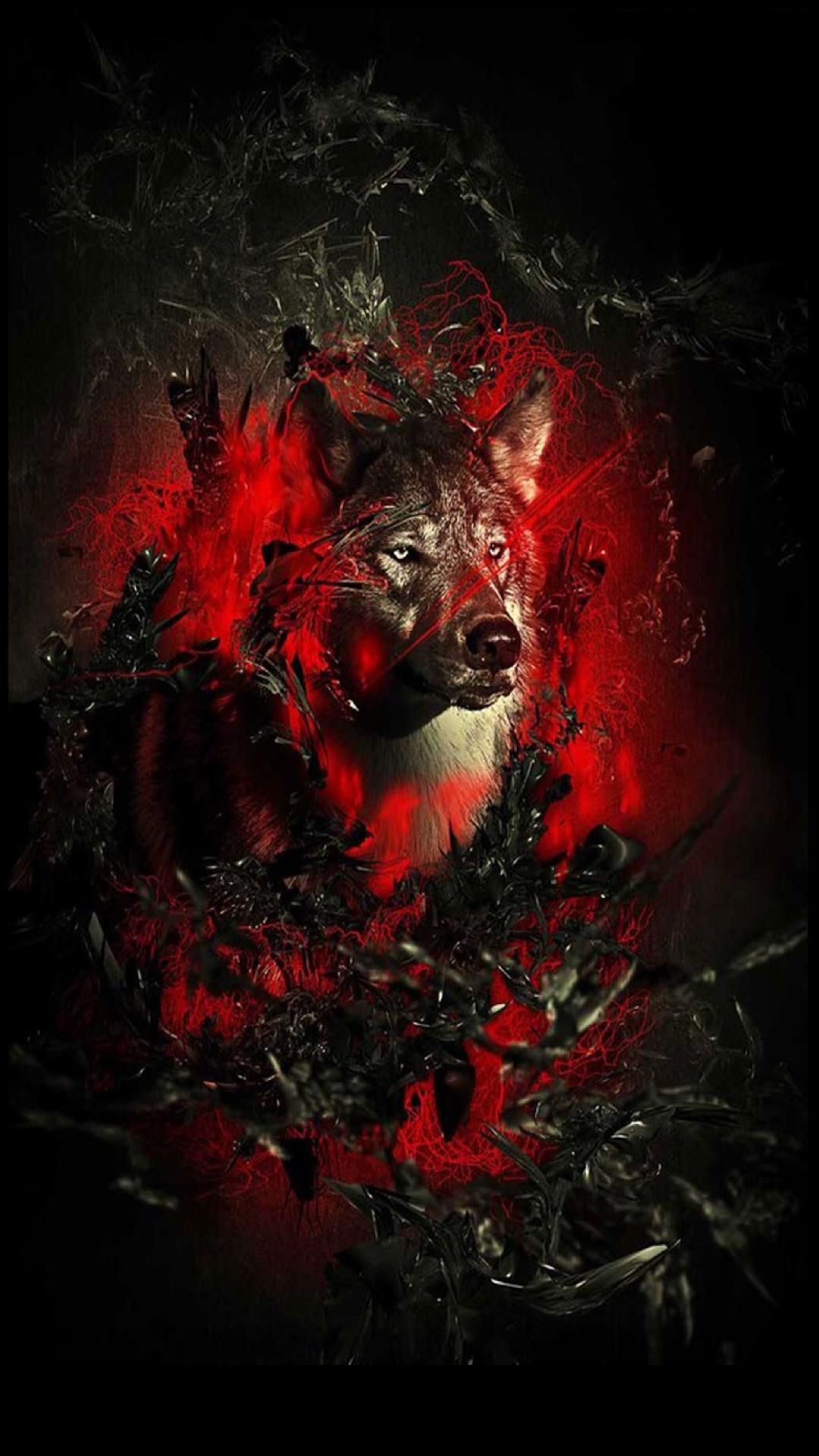 Red Moon Wolf Wallpapers