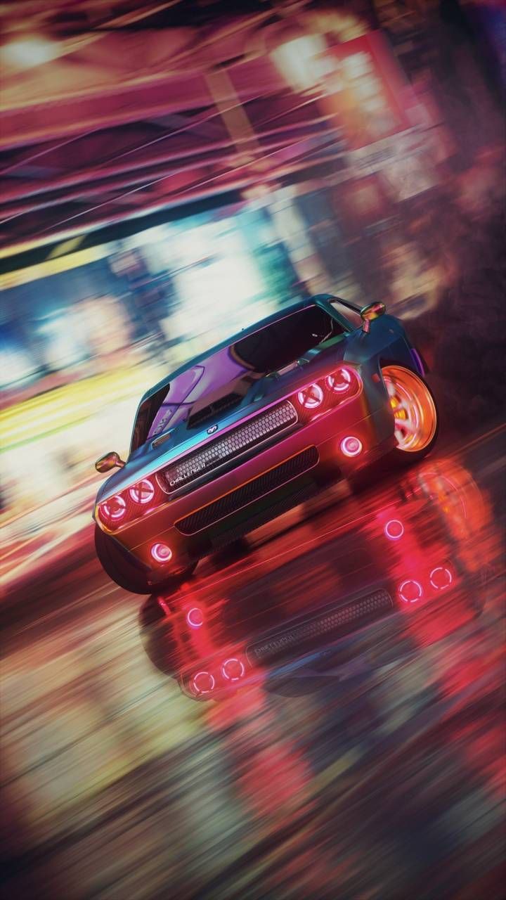 Red Neon Car Wallpapers