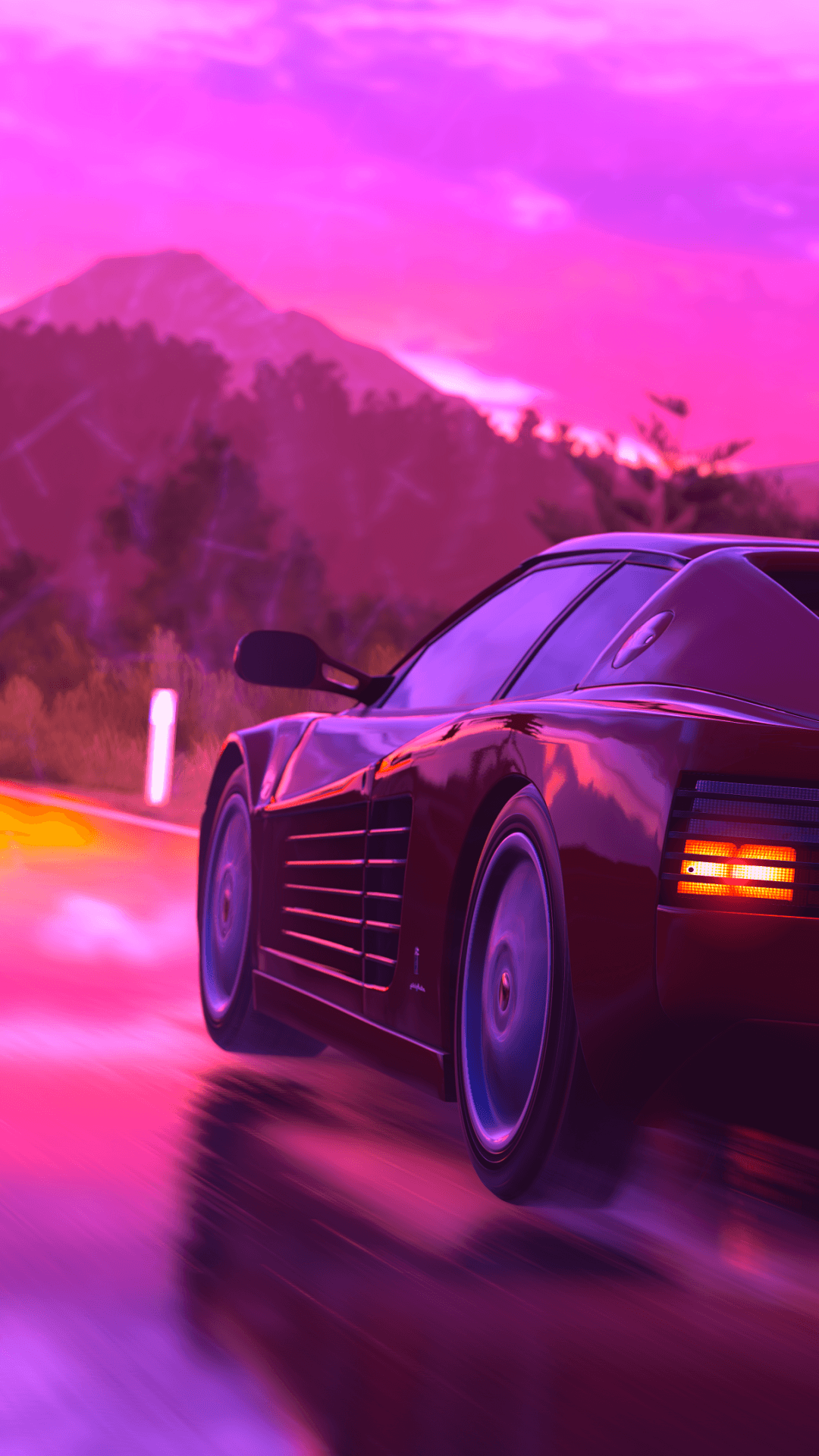 Red Neon Car Wallpapers