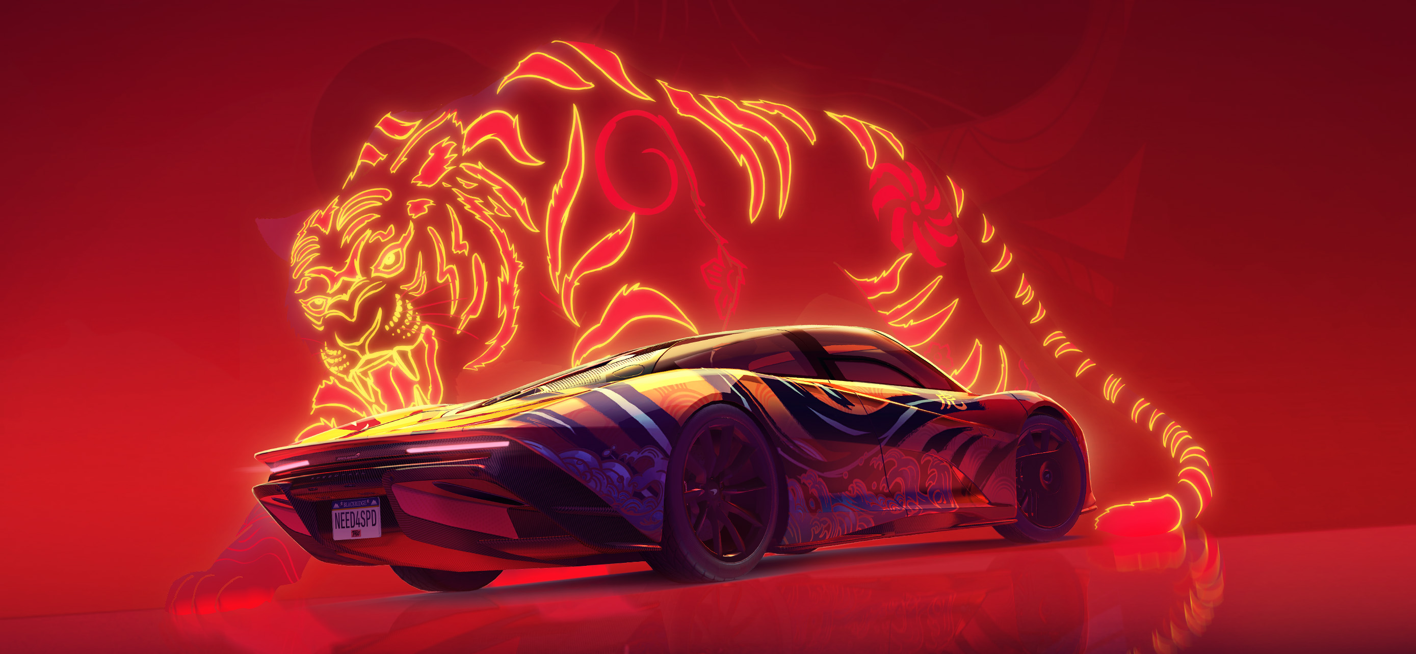 Red Neon Car Wallpapers