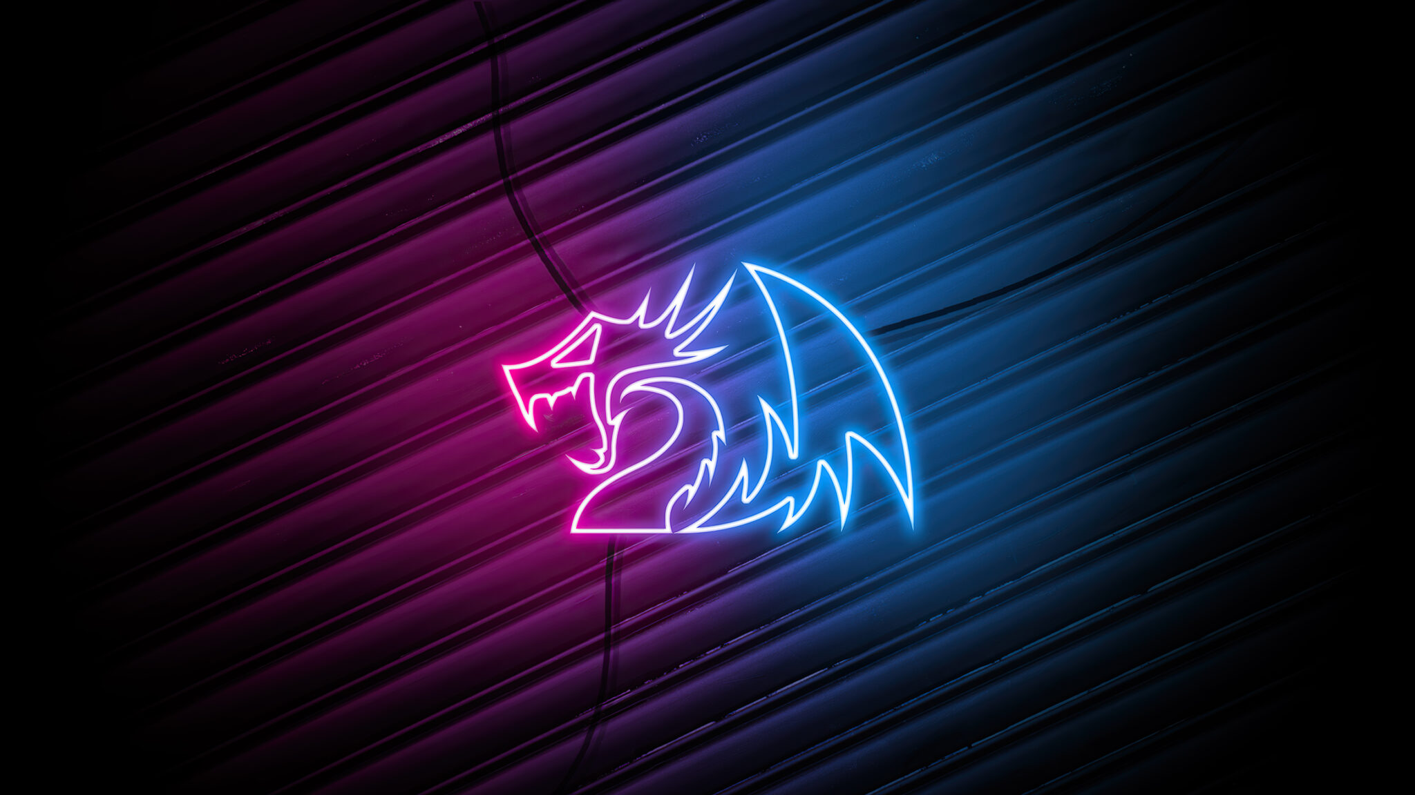 Red Neon Dragon Wallpapers