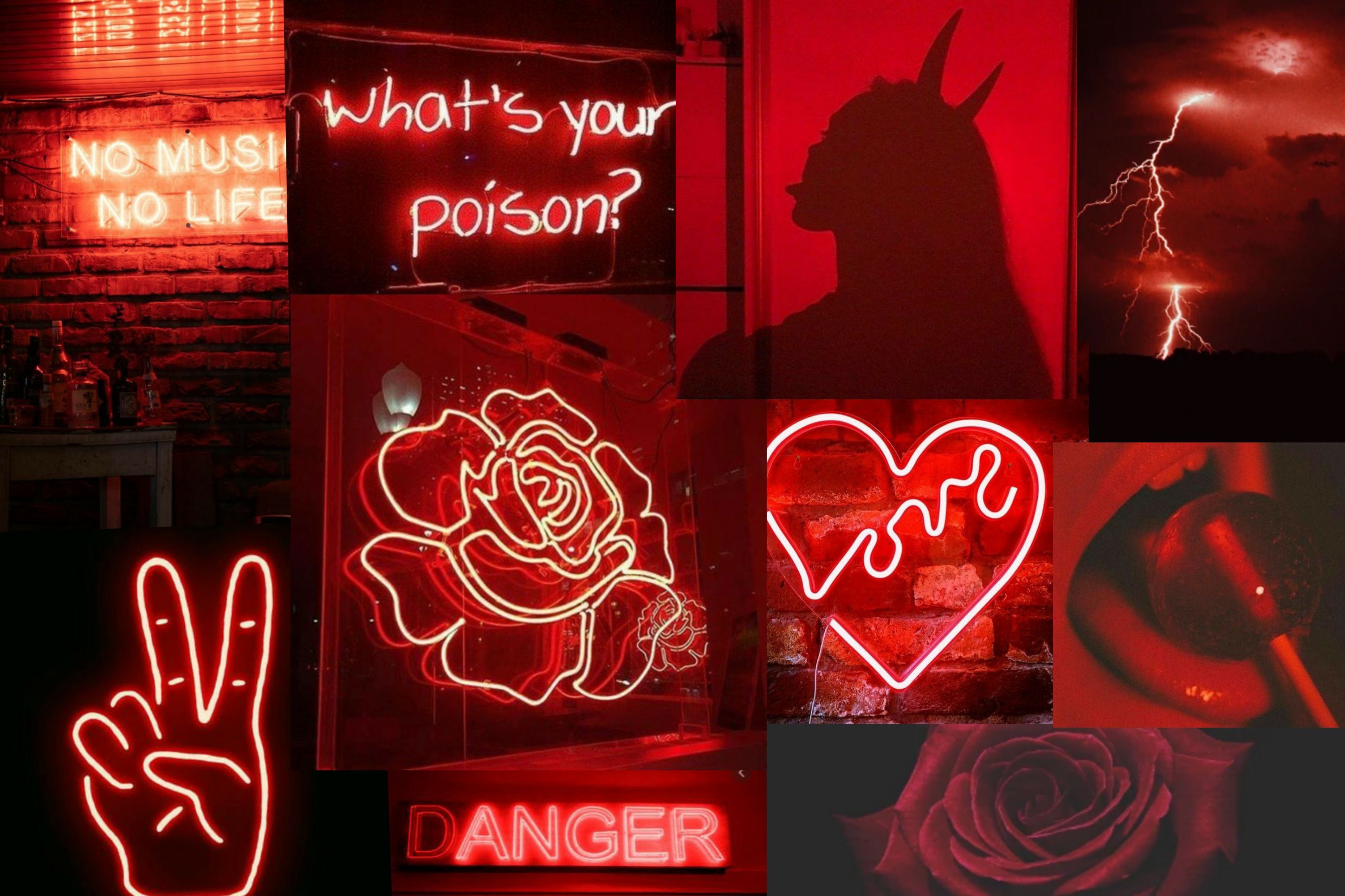 Red Neon Pictures Wallpapers