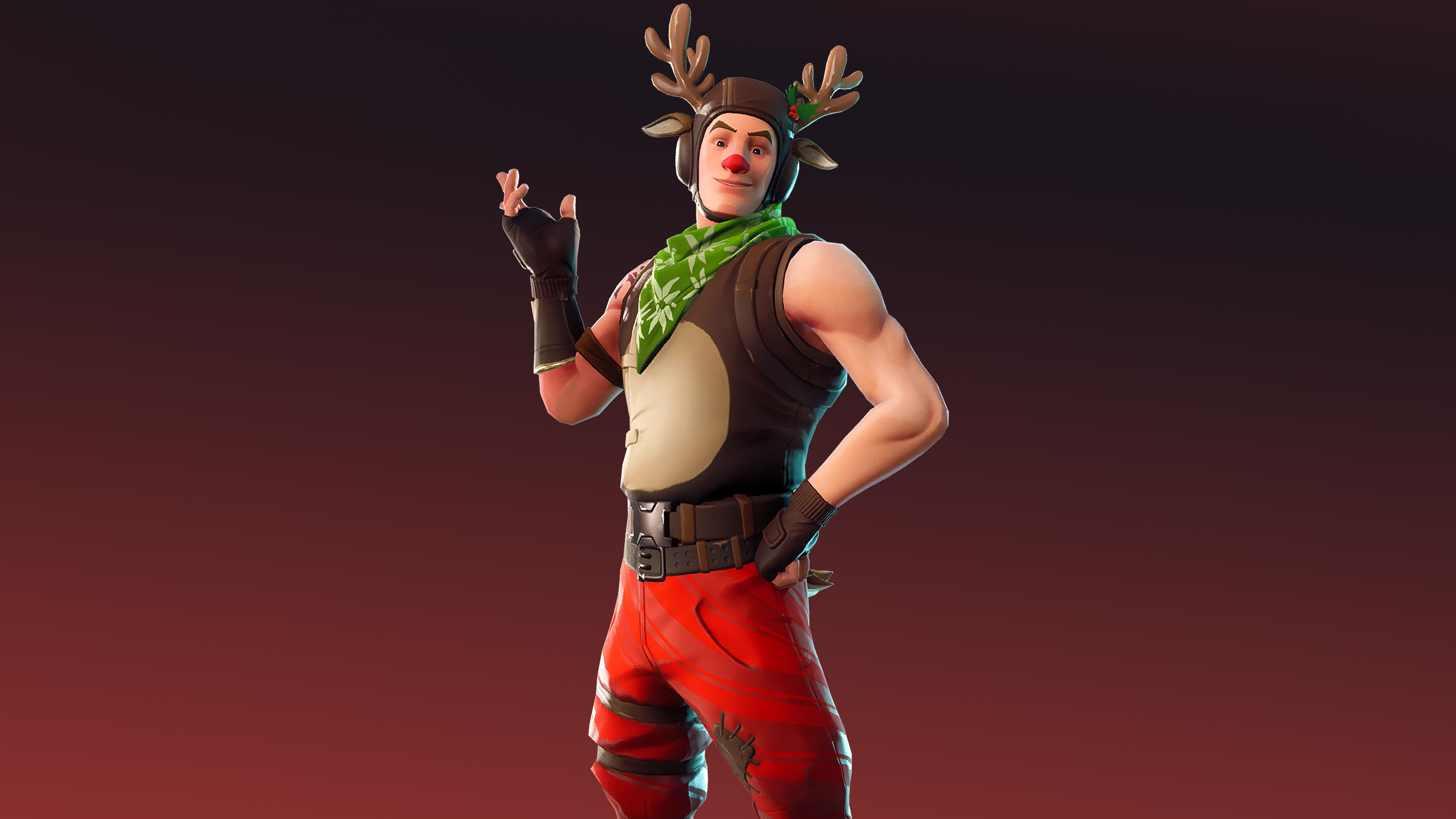Red Nose Raider Fortnite Wallpapers