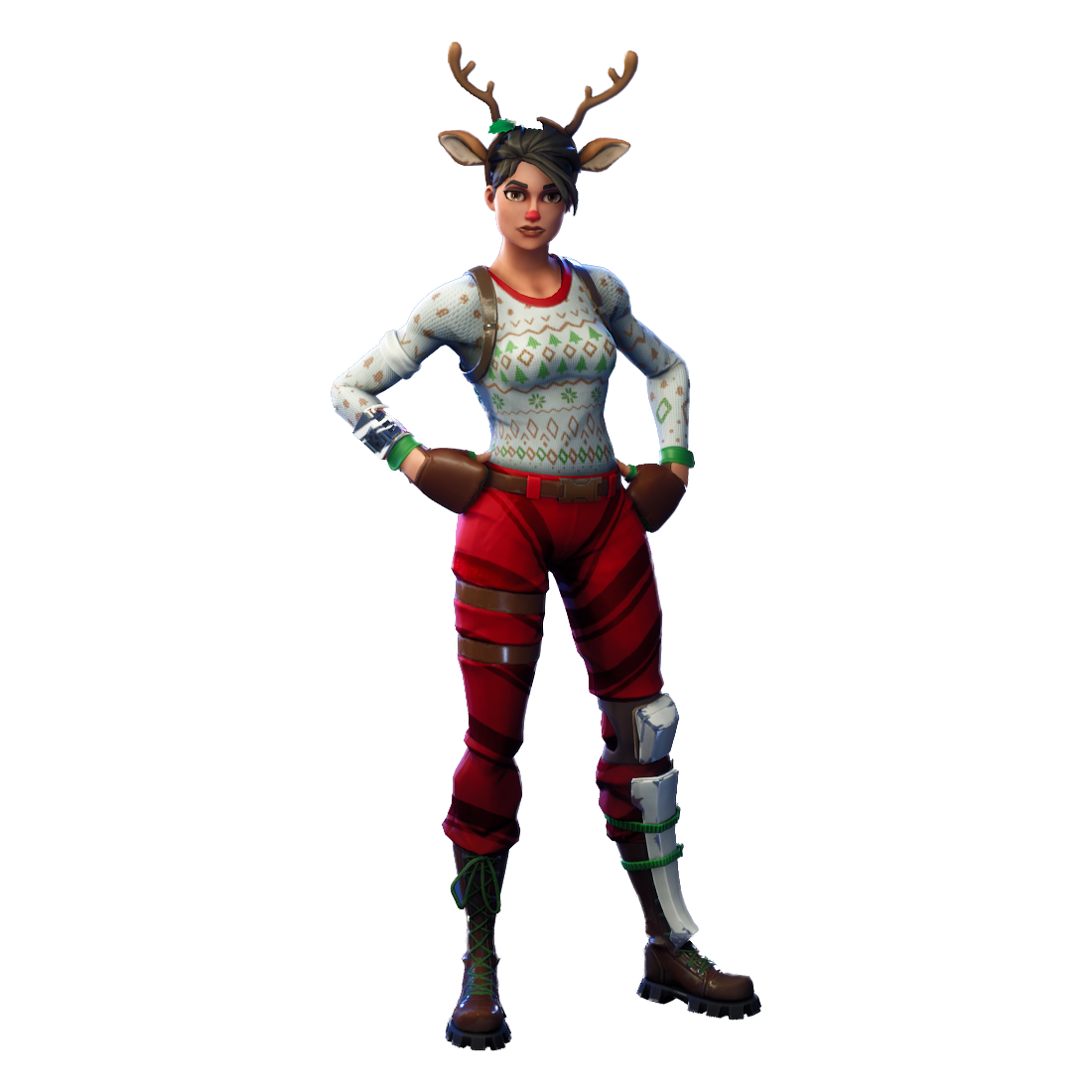 Red Nosed Raider Fortnite Wallpapers