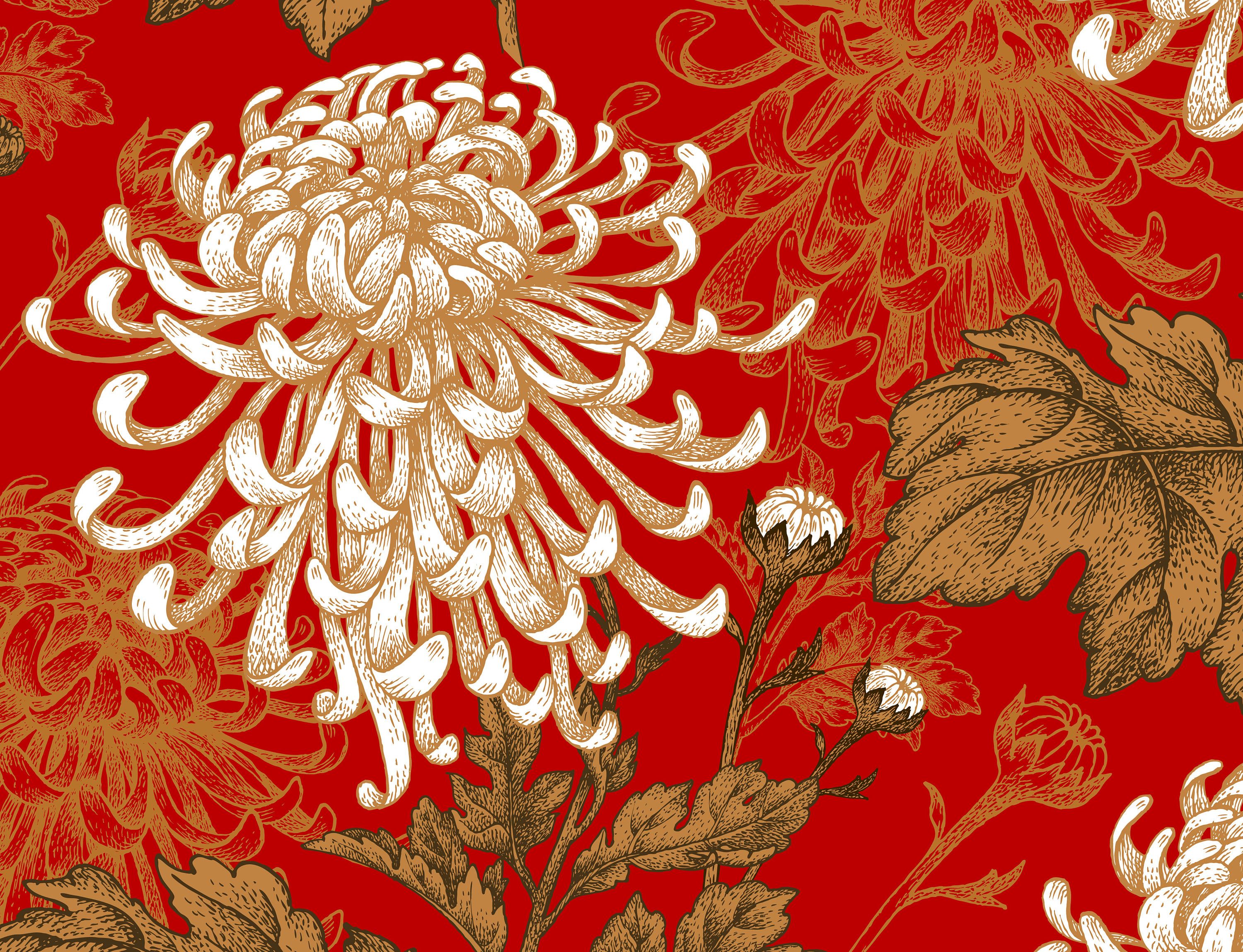 Red Oriental Wallpapers