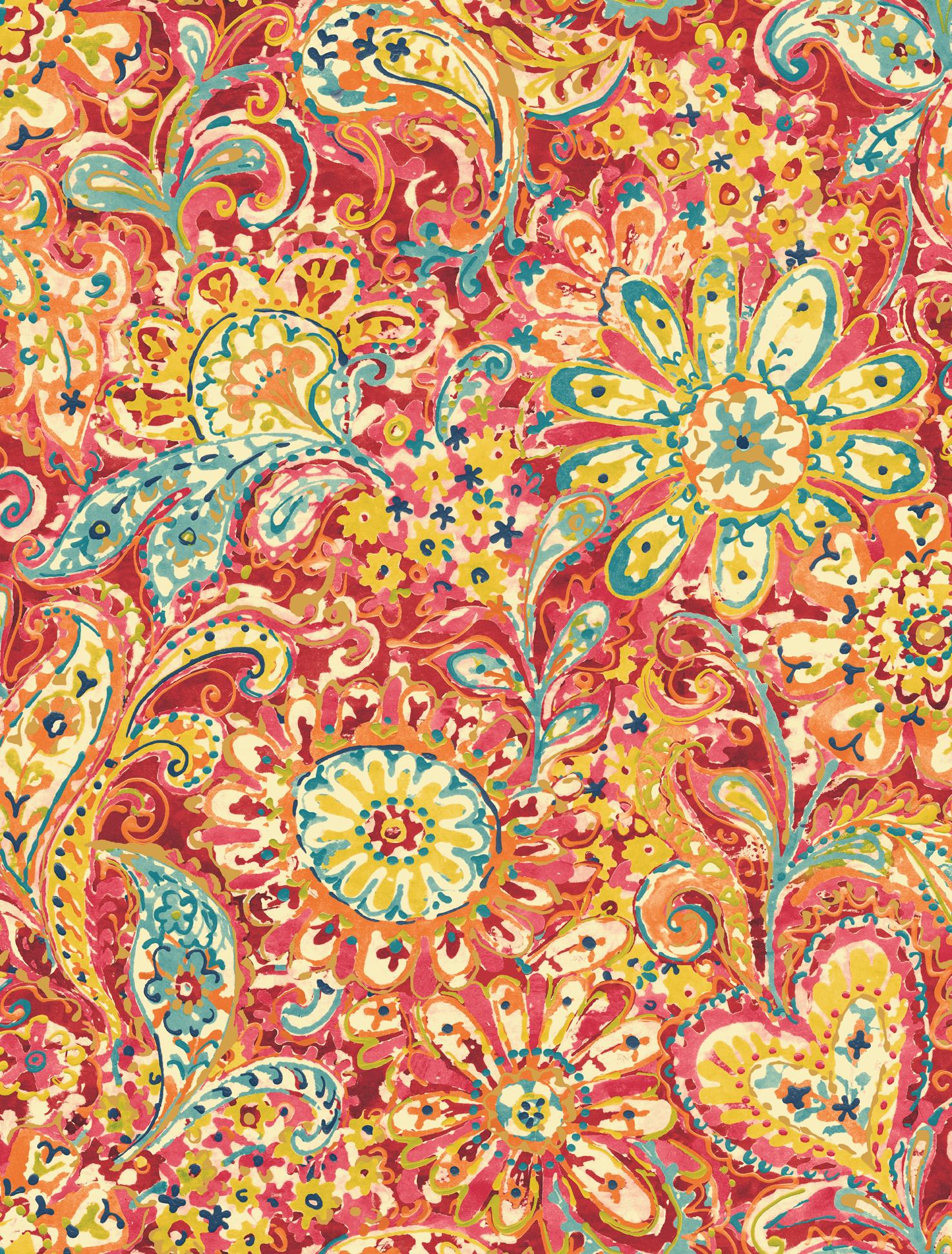 Red Paisley Wallpapers