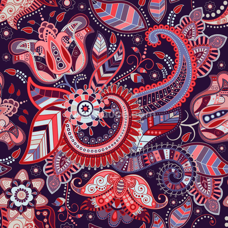 Red Paisley Wallpapers