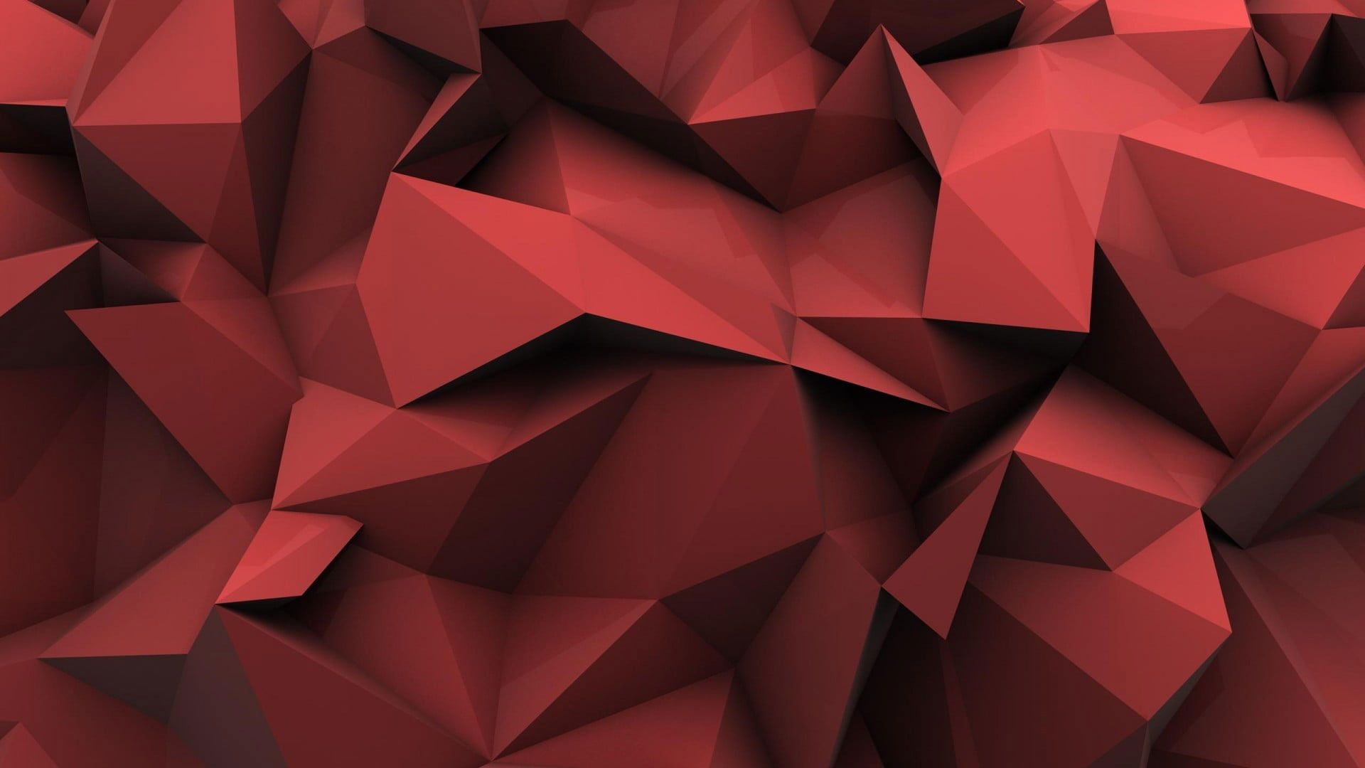 Red Polygon Wallpapers