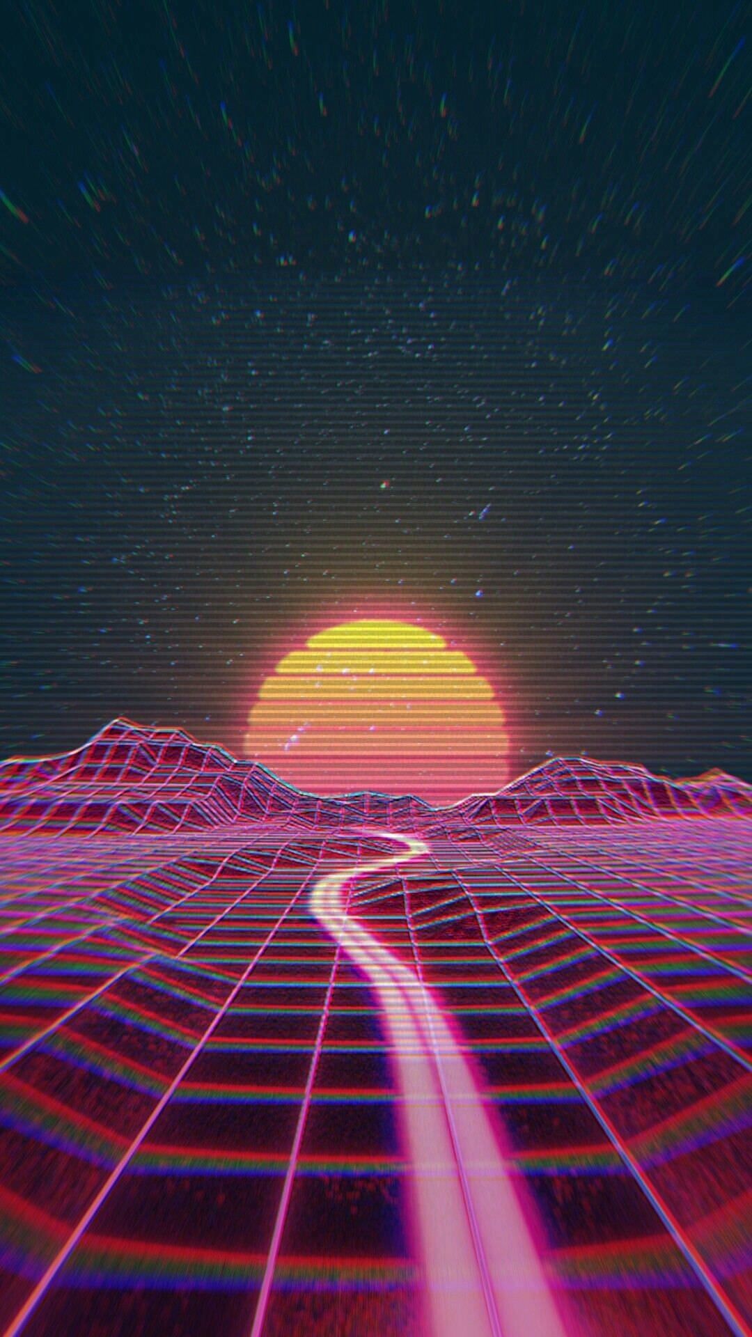 Red Retro 80S Aesthetic Wallpapers