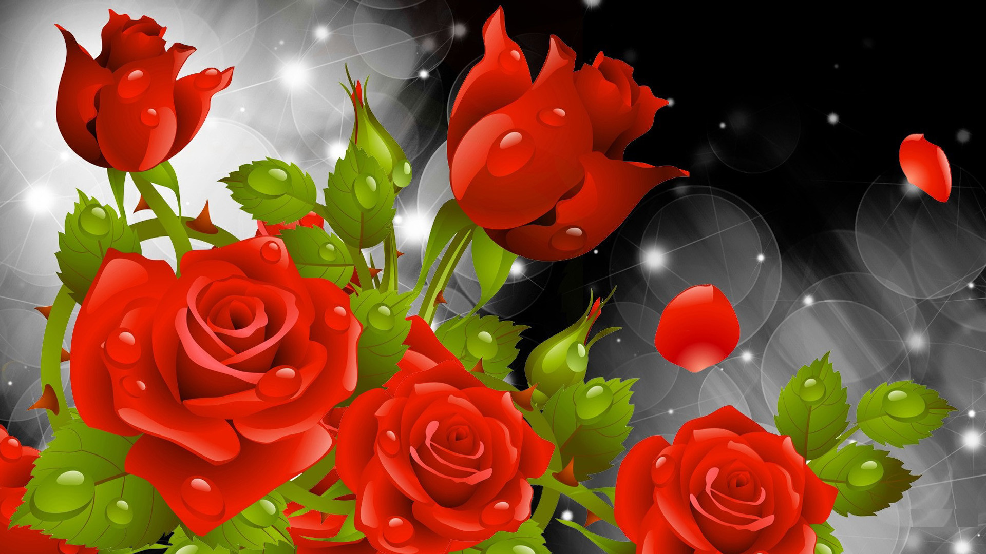 Red Roses Art Wallpapers