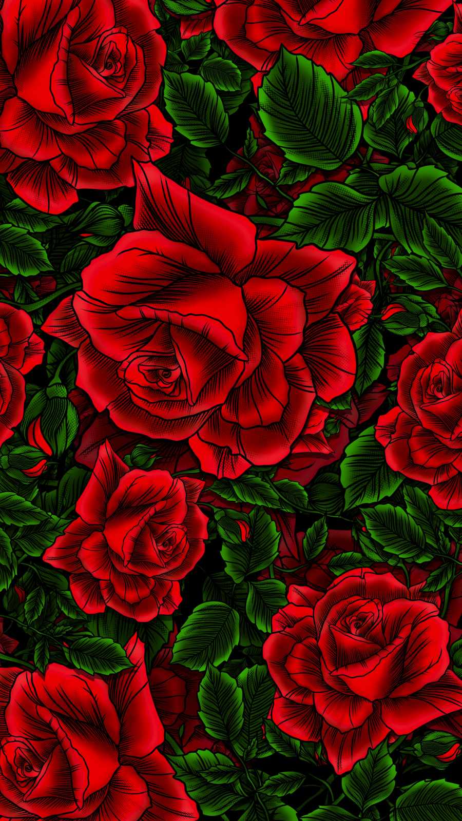 Red Roses Iphone Wallpapers