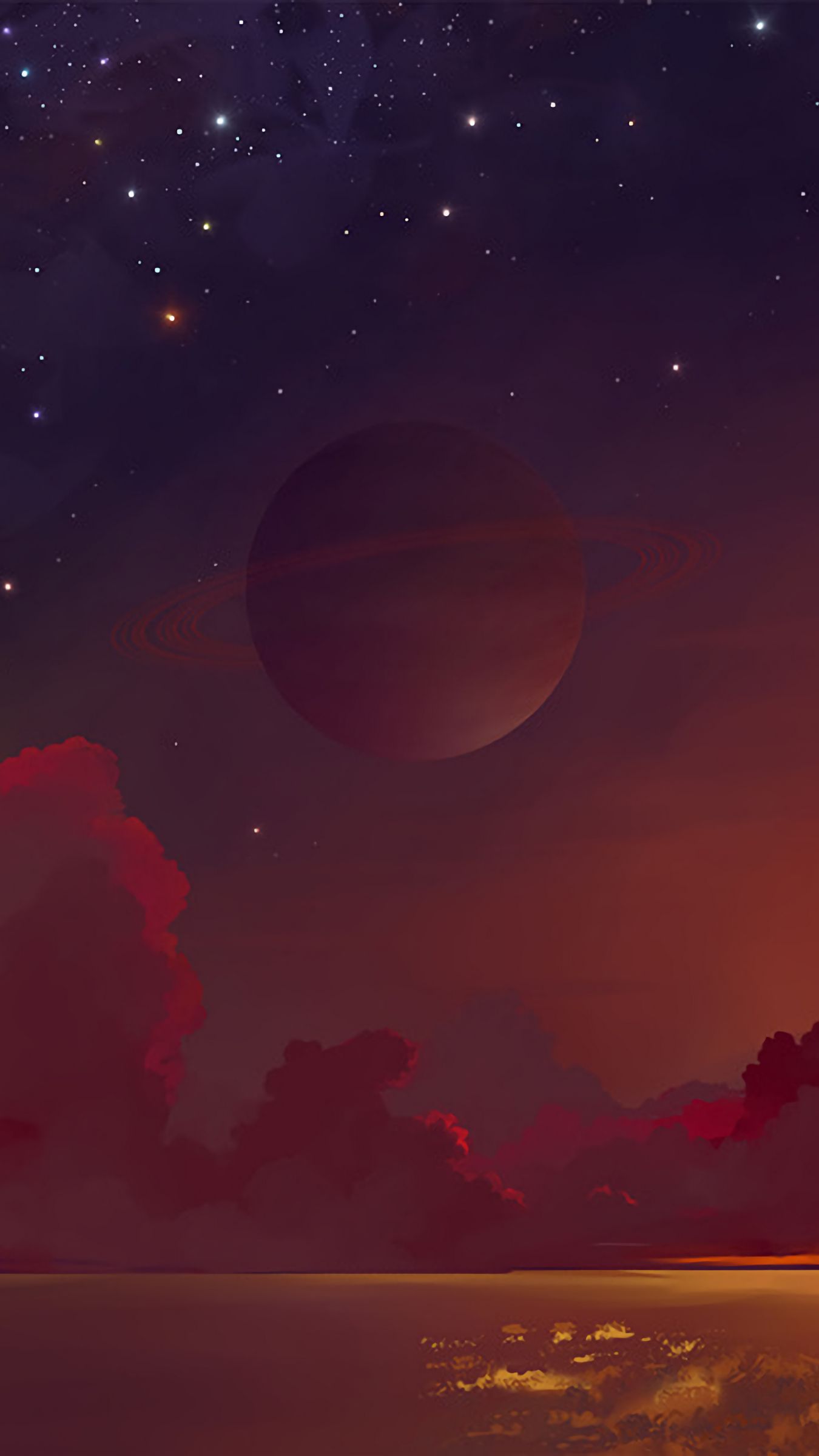 Red Saturn Wallpapers