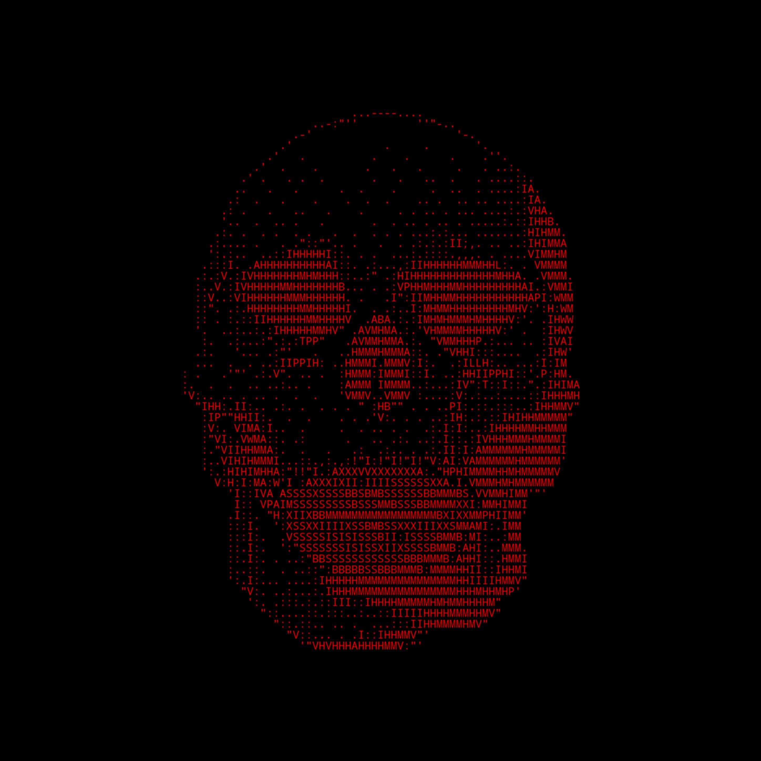 Red Skull Ascii Wallpapers