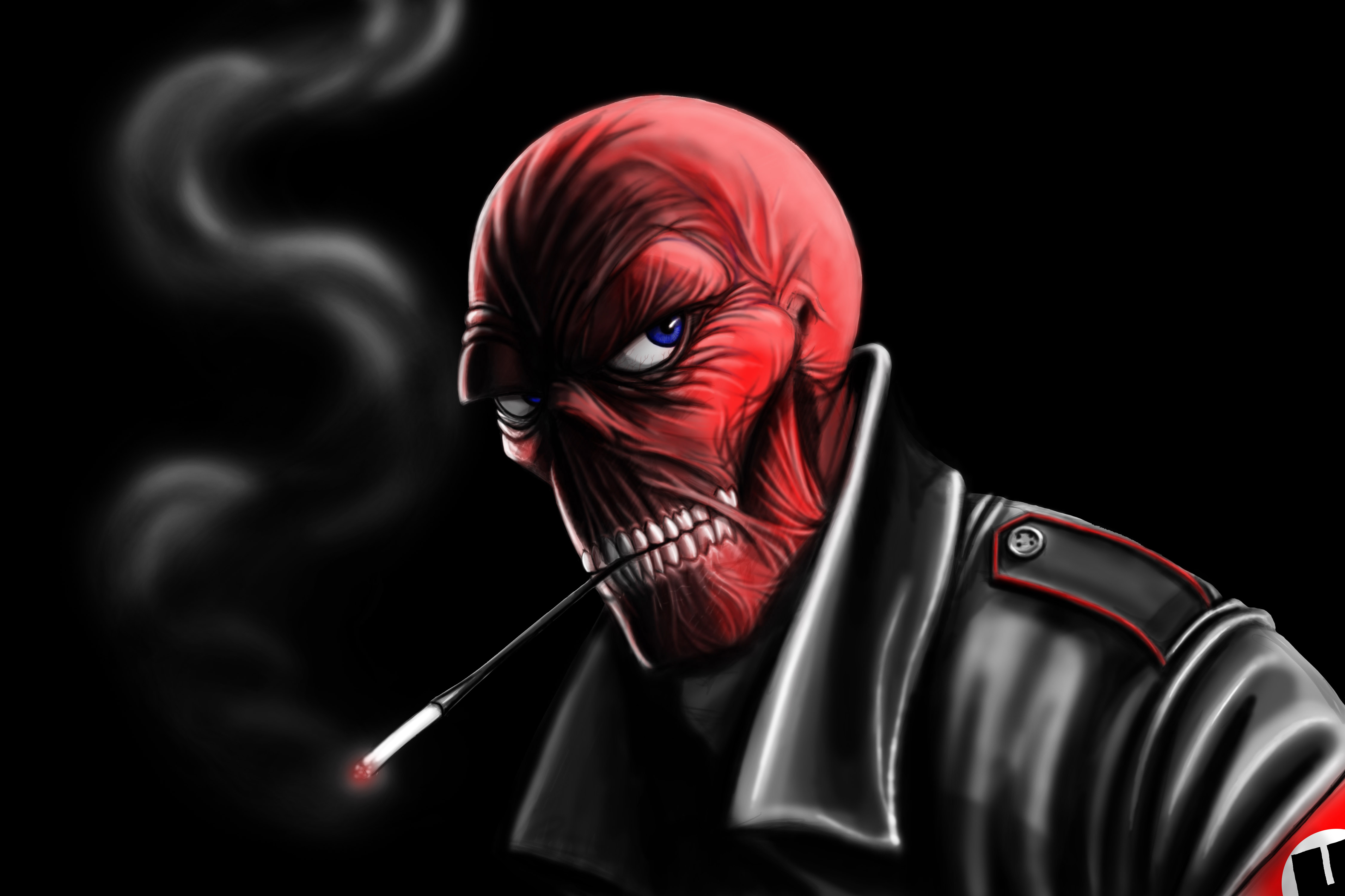 Red Skull Ascii Wallpapers