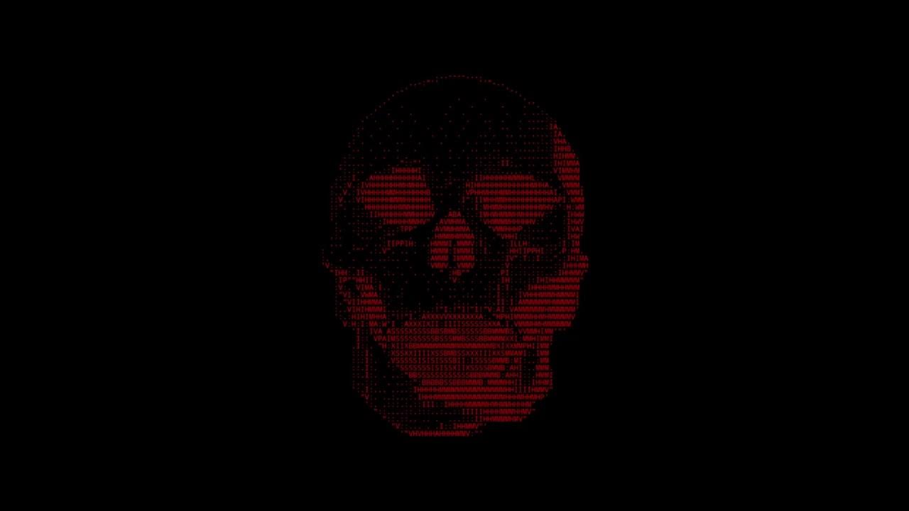 Red Skull Ascii Wallpapers