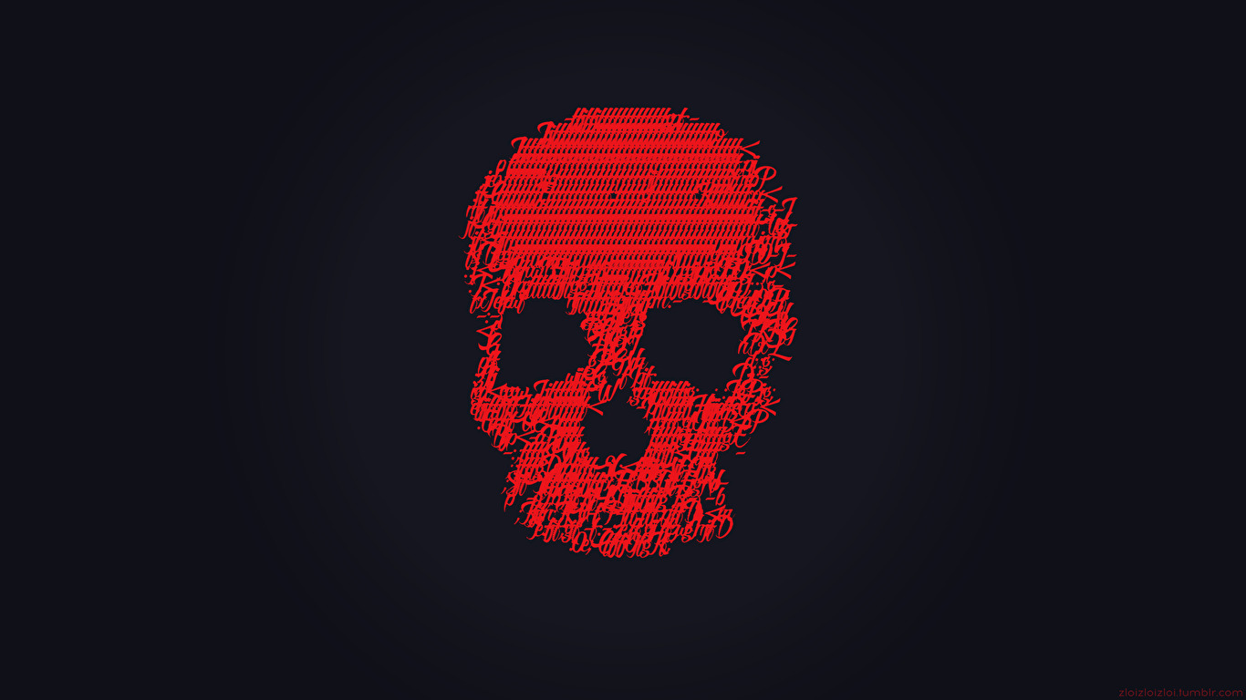 Red Skull Ascii Wallpapers