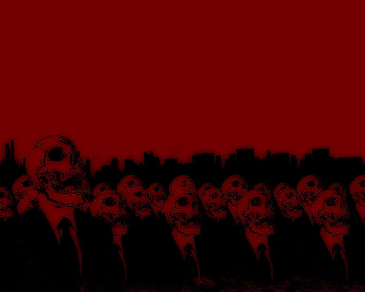 Red Skull Ascii Wallpapers