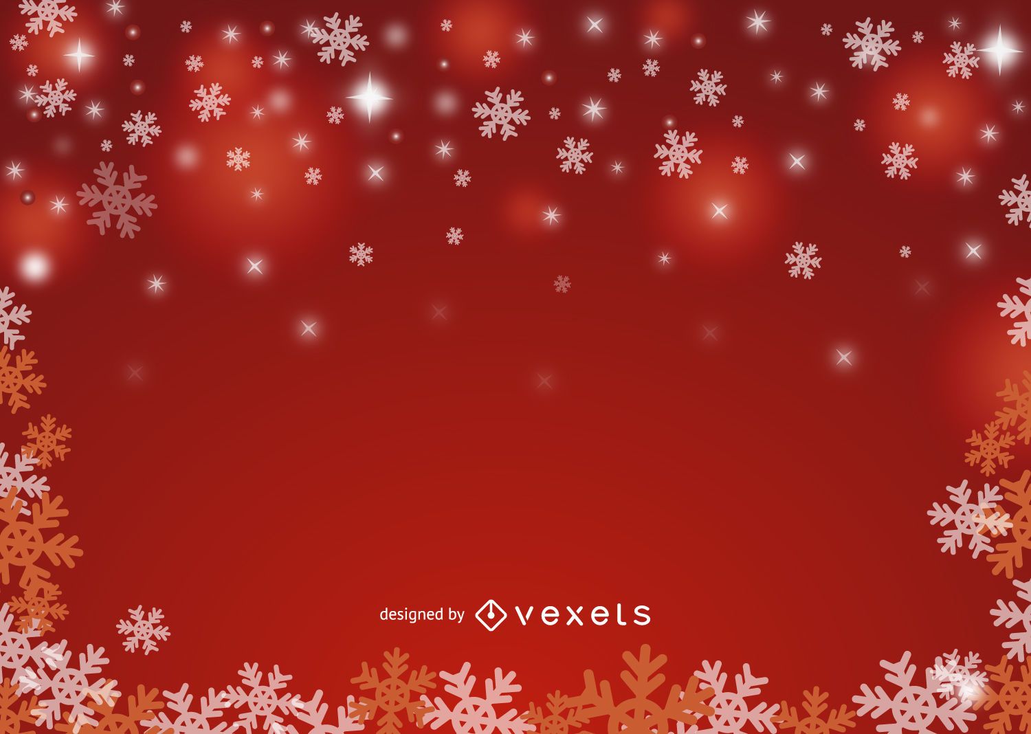 Red Snowflake Wallpapers