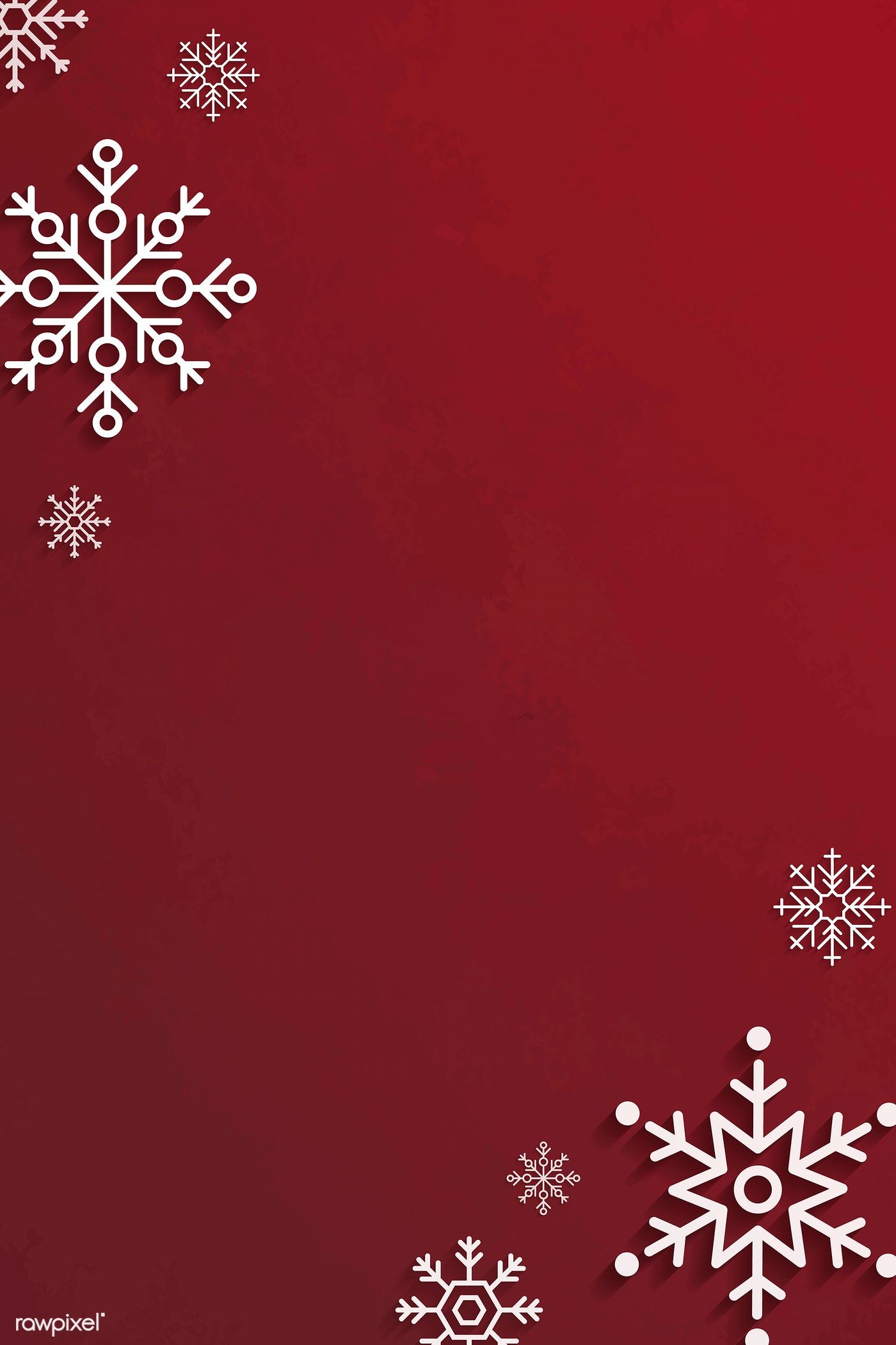 Red Snowflake Wallpapers