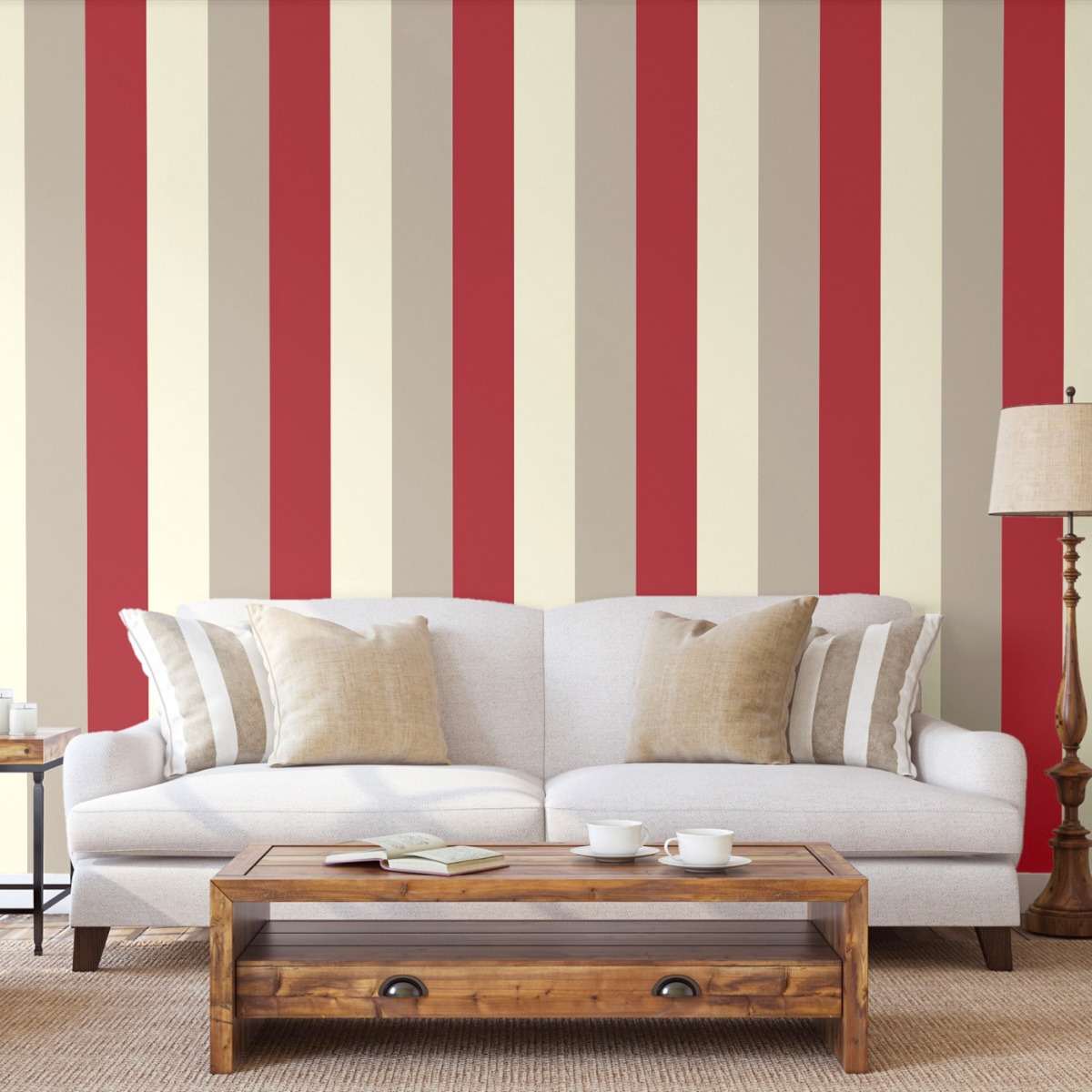 Red Striped Wallpapers