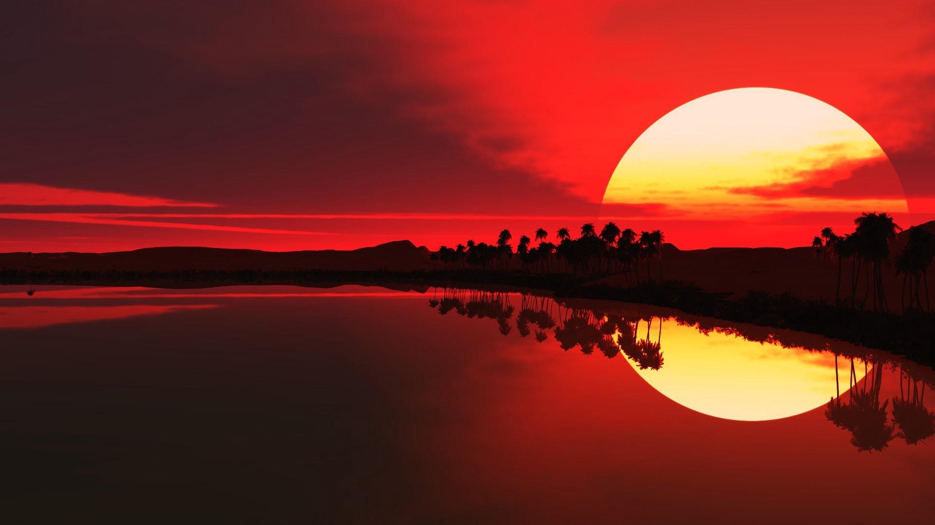 Red Sunrise Wallpapers
