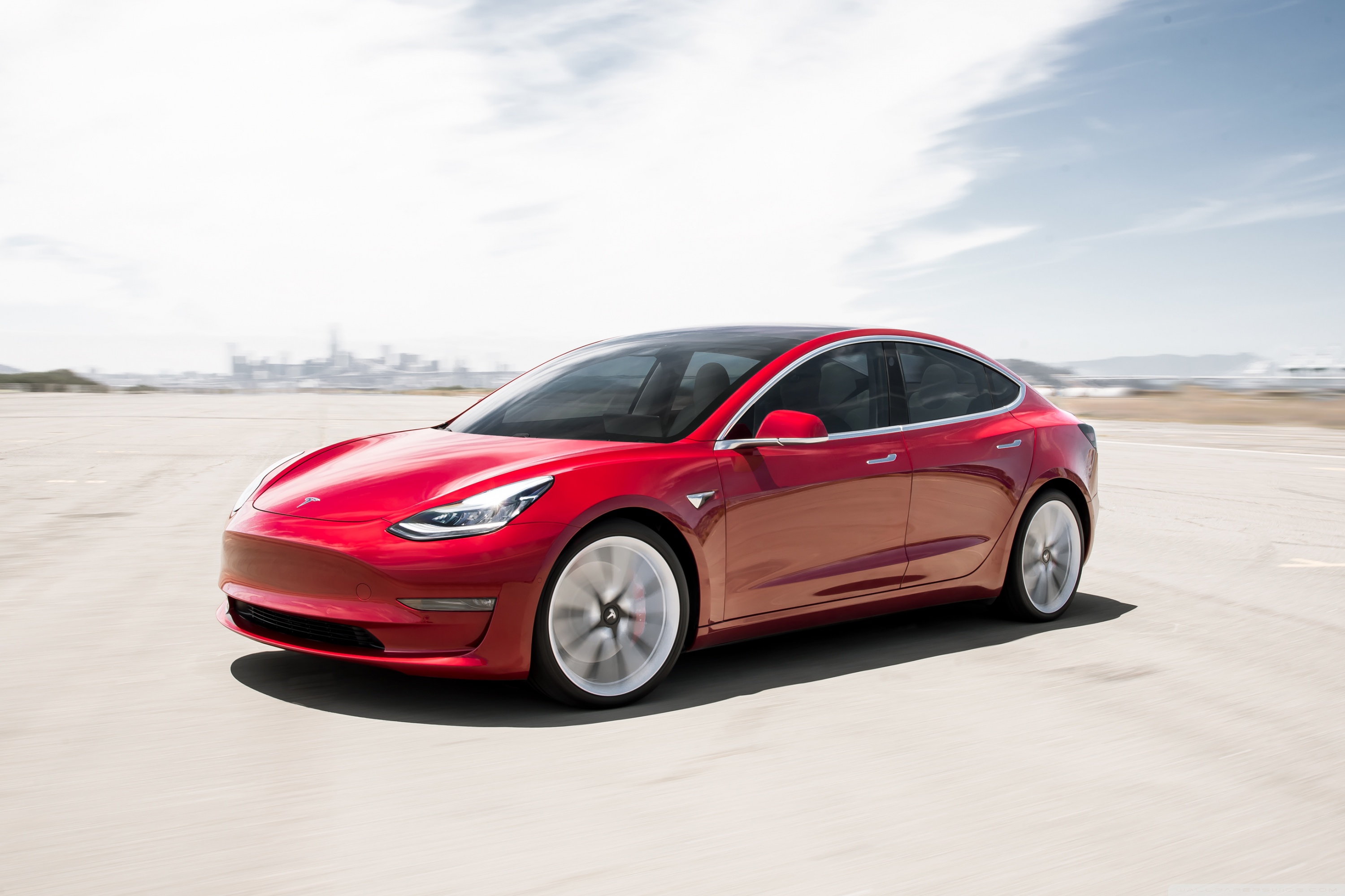 Red Tesla Model X Wallpapers