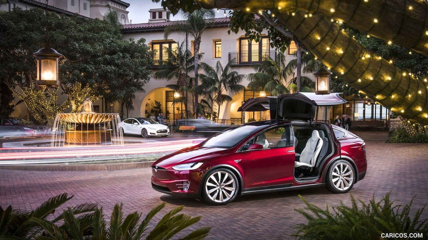 Red Tesla Model X Wallpapers